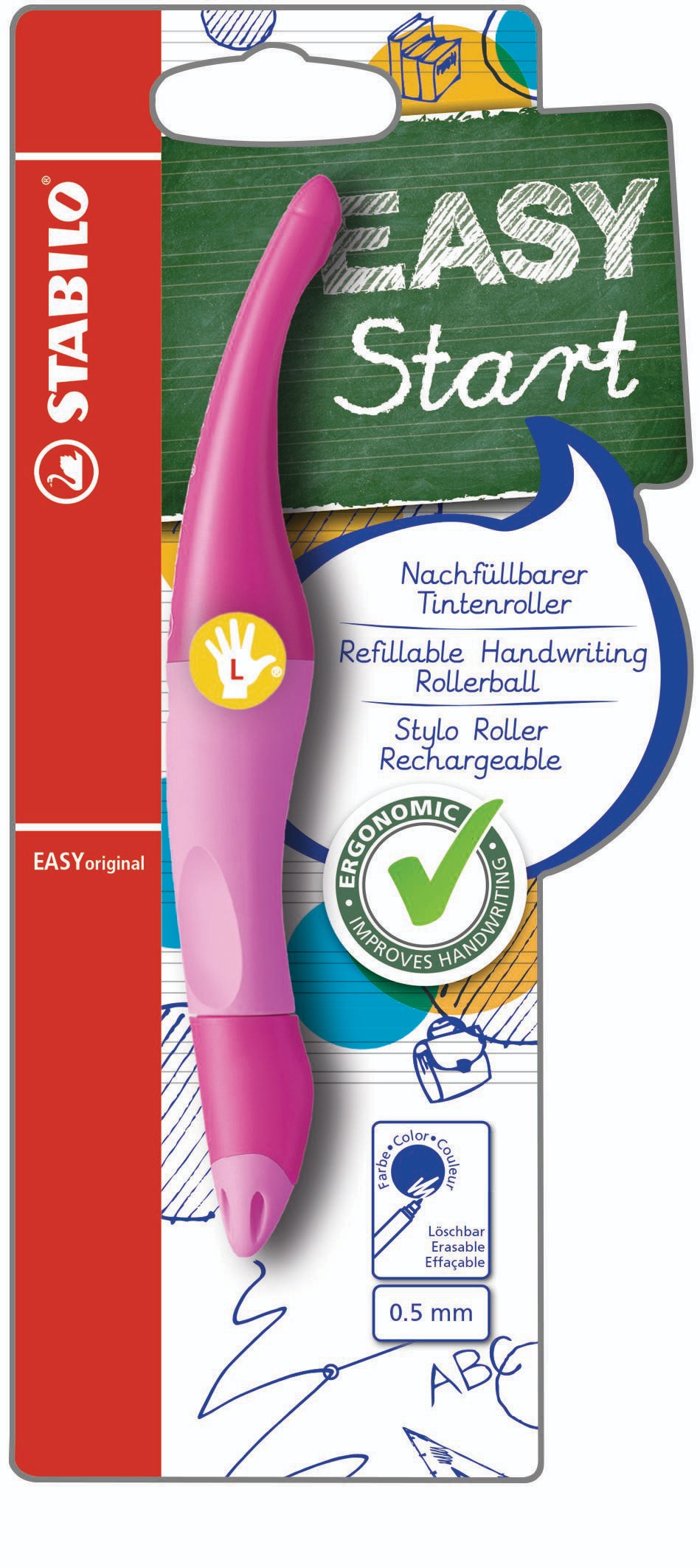 Domácnost a Zahrada - STABILO EASYoriginal ergonomický roller pro leváky, různé barvy