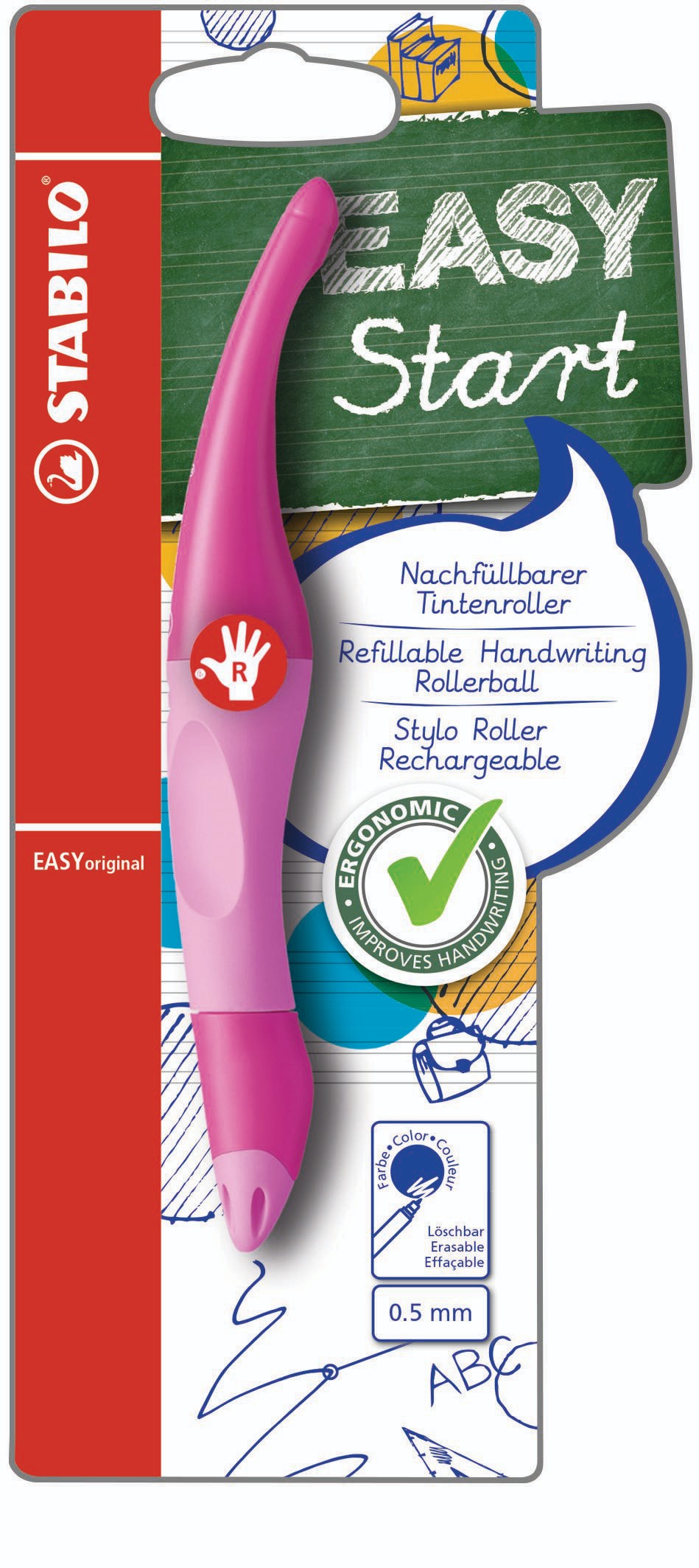 Domácnost a Zahrada - STABILO EASYoriginal ergonomický roller pro praváky, různé barvy