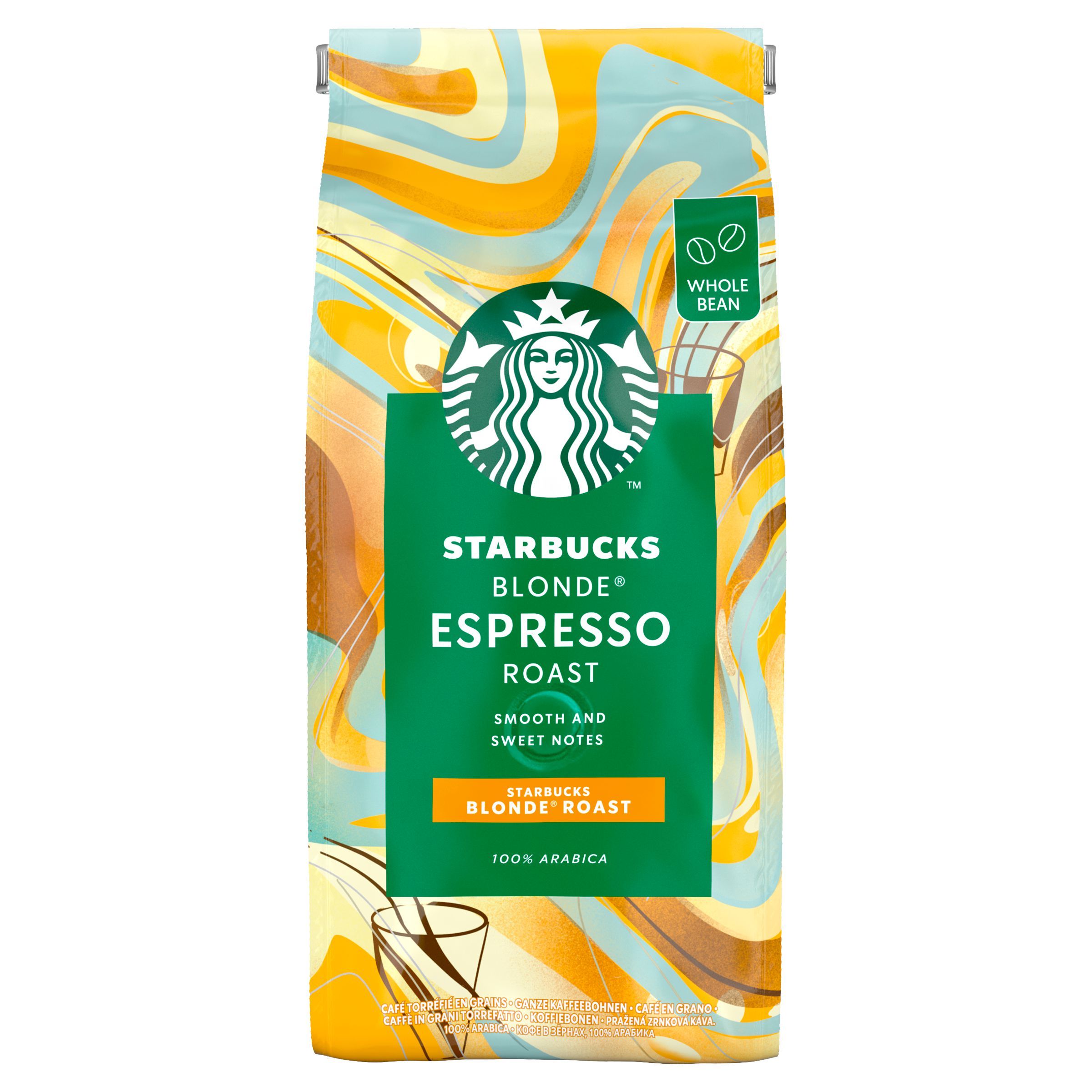 Nápoje - Starbucks Blonde Espresso Roast Zrnková káva 450g