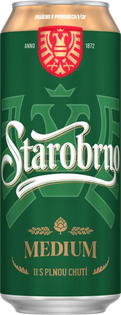 Nápoje - Starobrno Medium pivo ležák světlý 0,5l