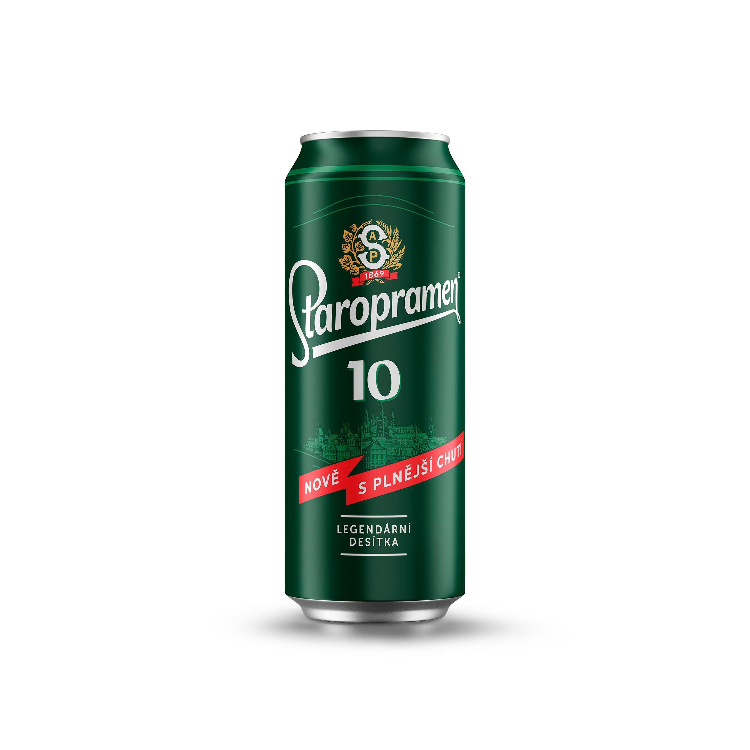 Nápoje - Staropramen 10 plech 0,5 l