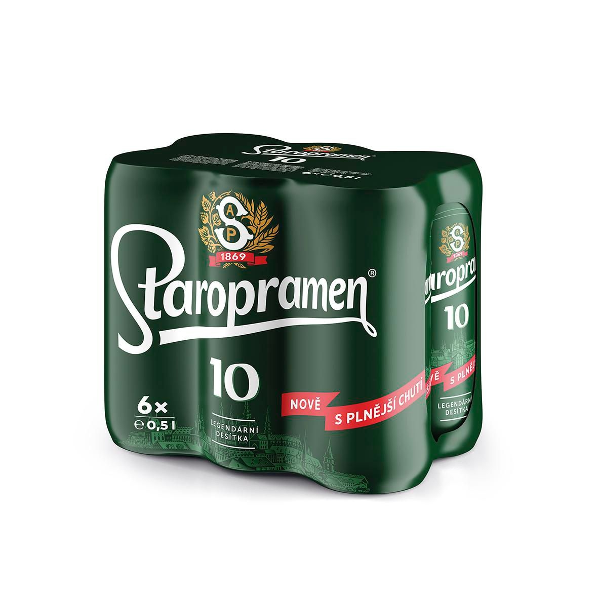 Nápoje - Staropramen 10 plech 6 x 0,5 l