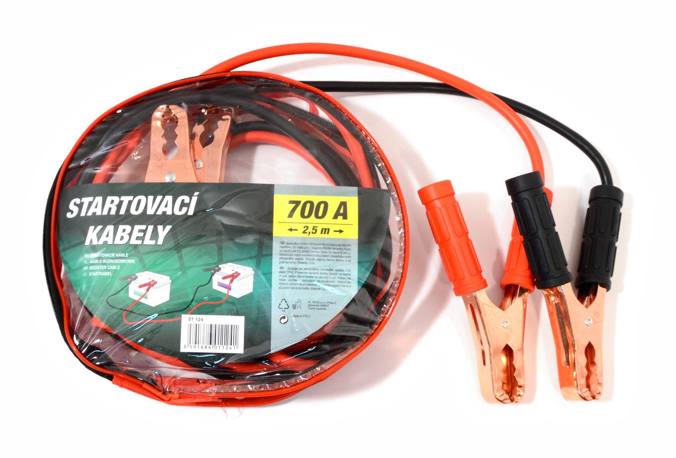 Auto-moto - Startovací kabely 700A  2,5m zipper bag
