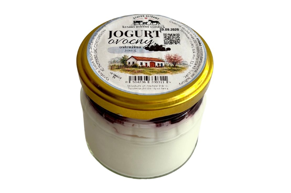 Statek Slížany Jogurt ovocný - Ostružina 200g