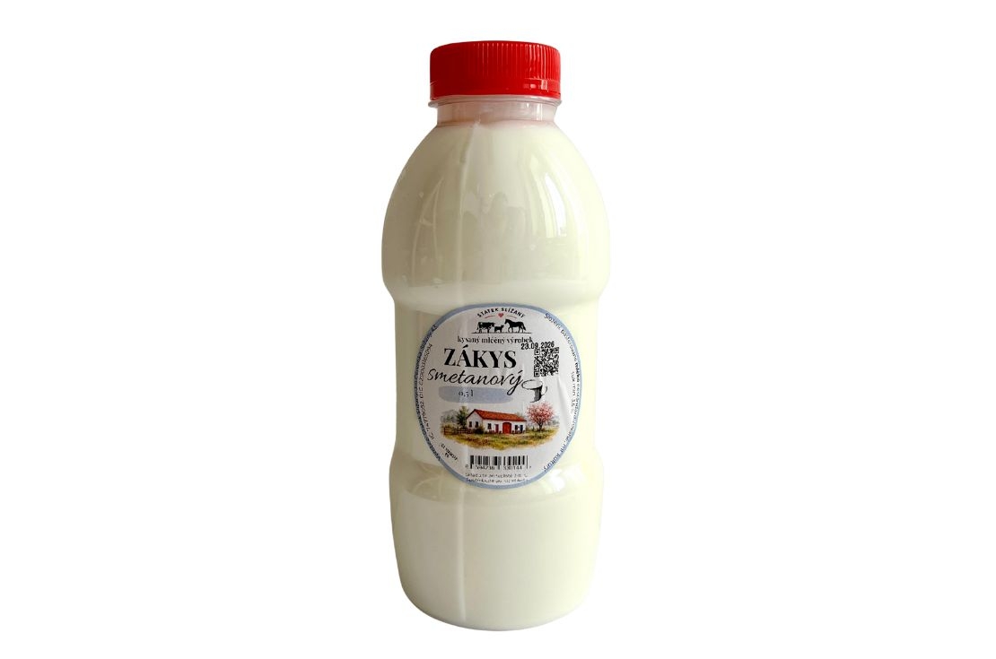 Statek Slížany Smetanový zákys - přírodní 0,5l