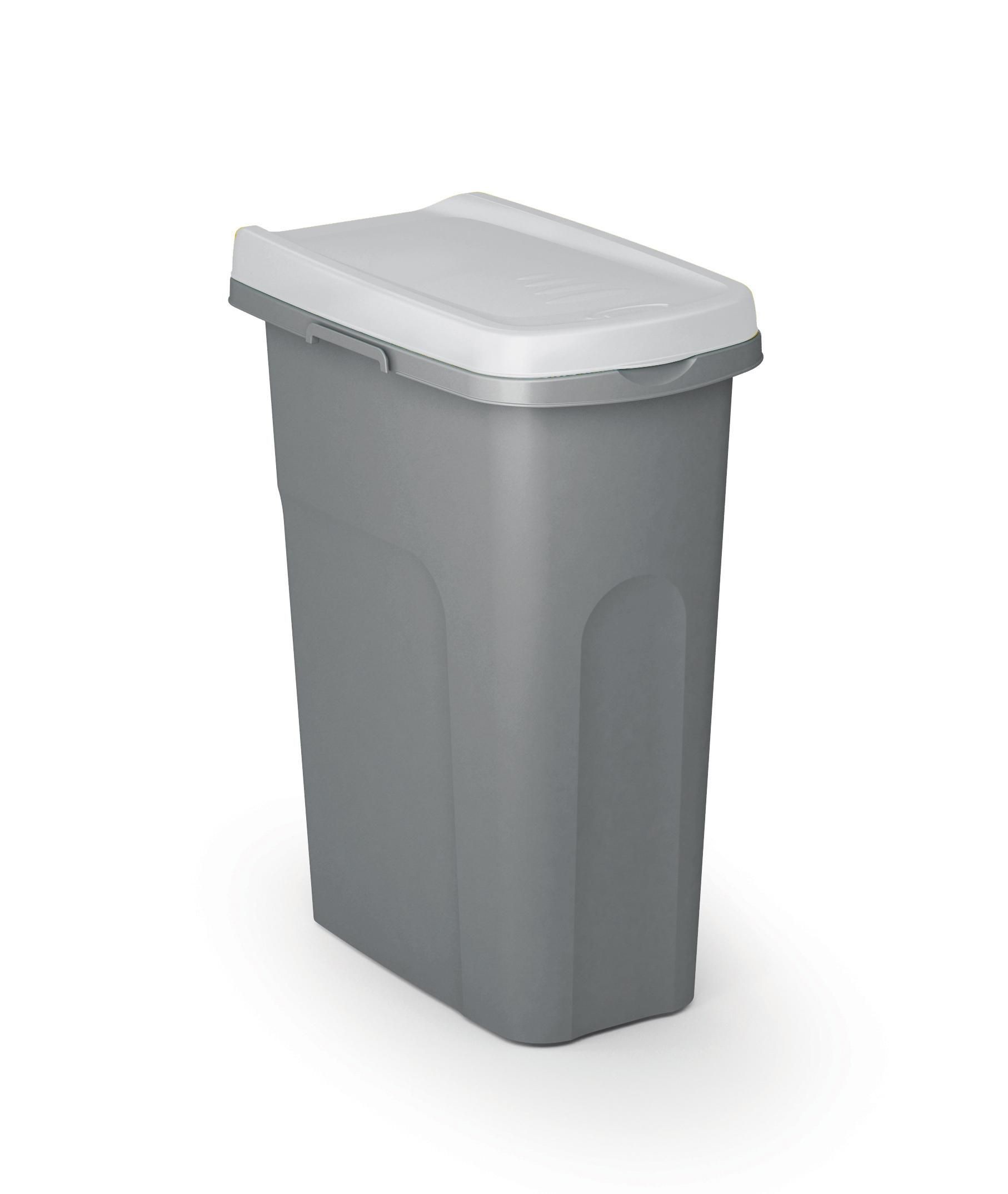 Domácnost a Zahrada - STEFANPLAST Odpadkový koš Home Eco System 25 l, bílý