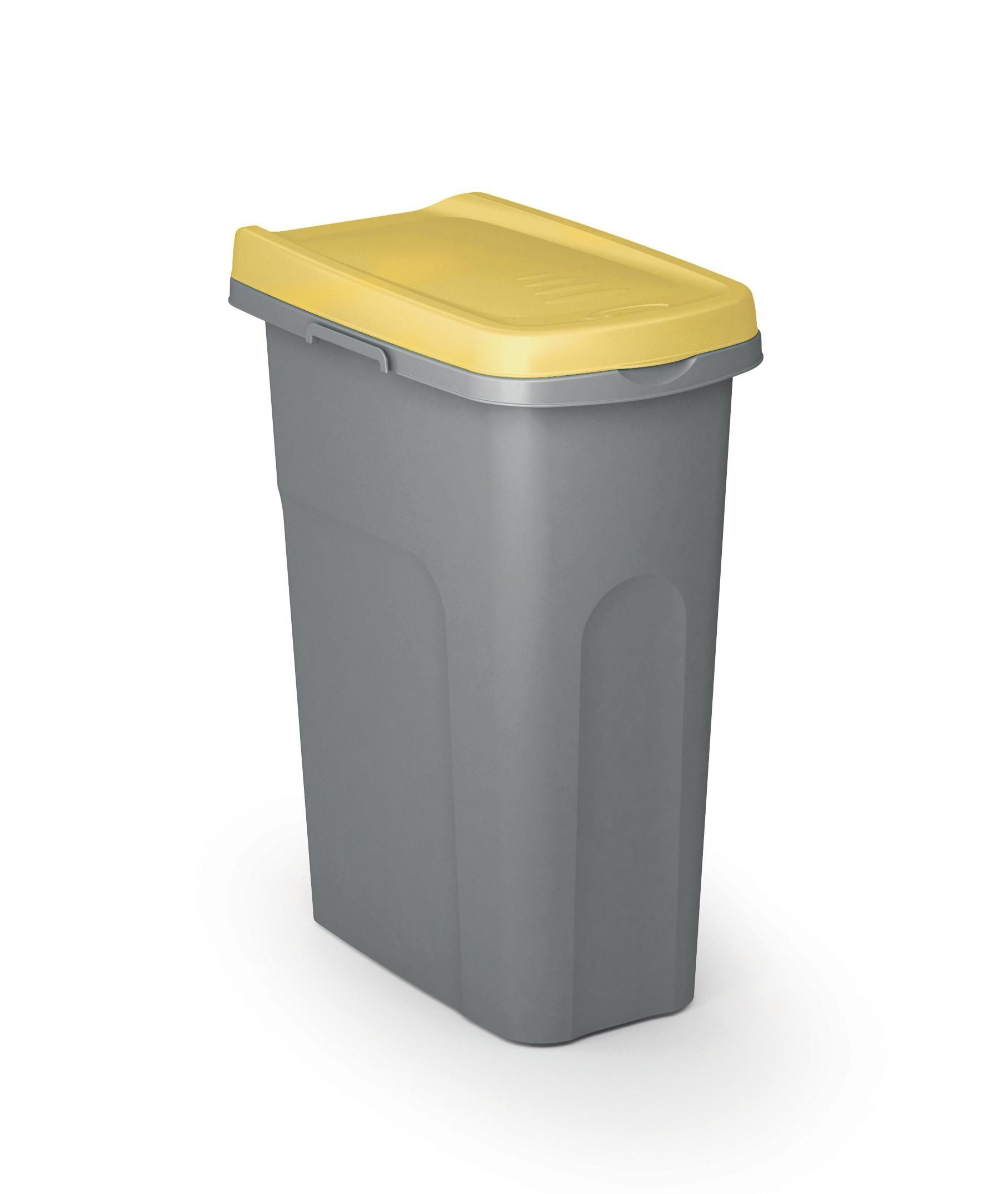 Domácnost a Zahrada - STEFANPLAST Odpadkový koš Home Eco System 25 l, žlutý