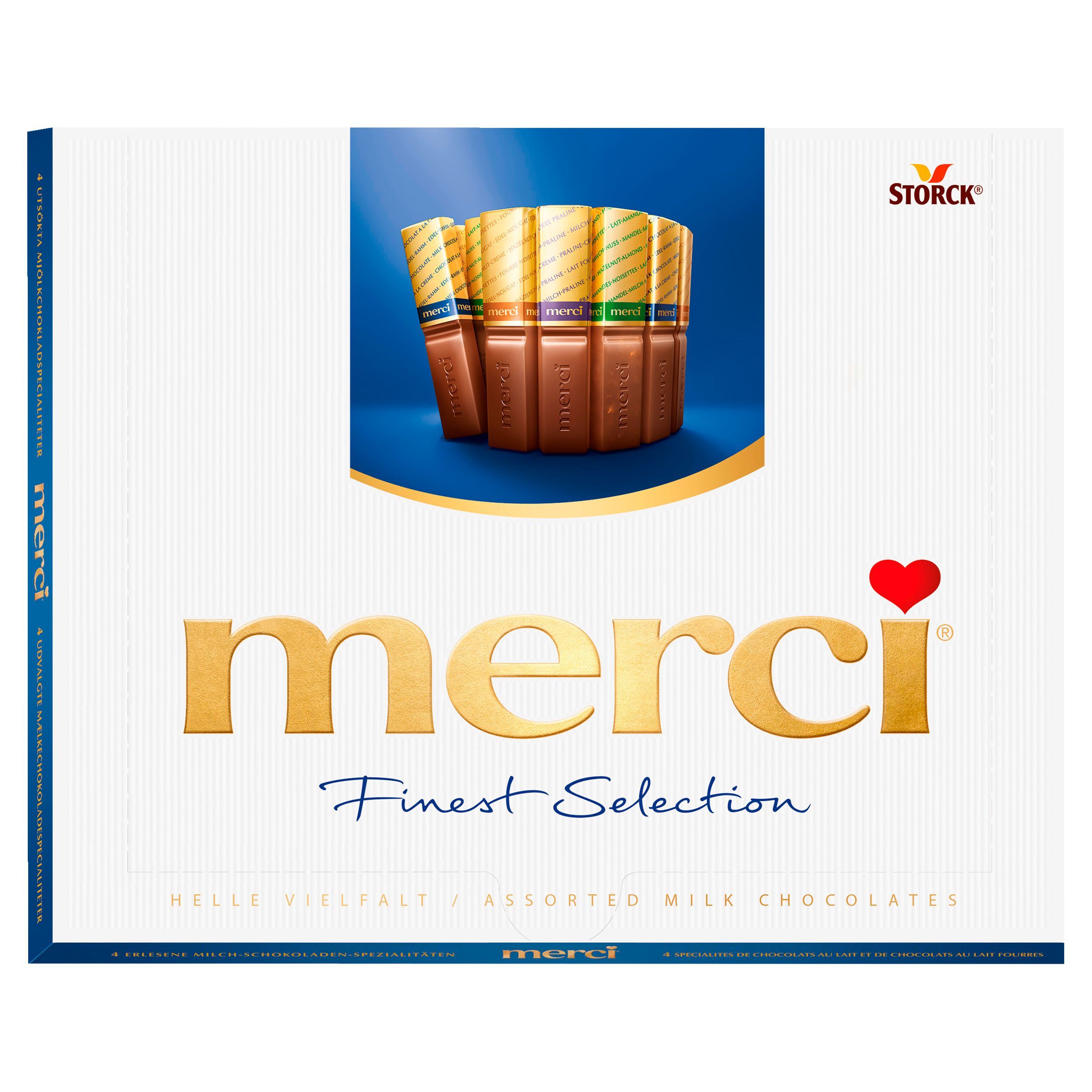 Trvanlivé potraviny - Storck merci Finest Selection mléčná 250g