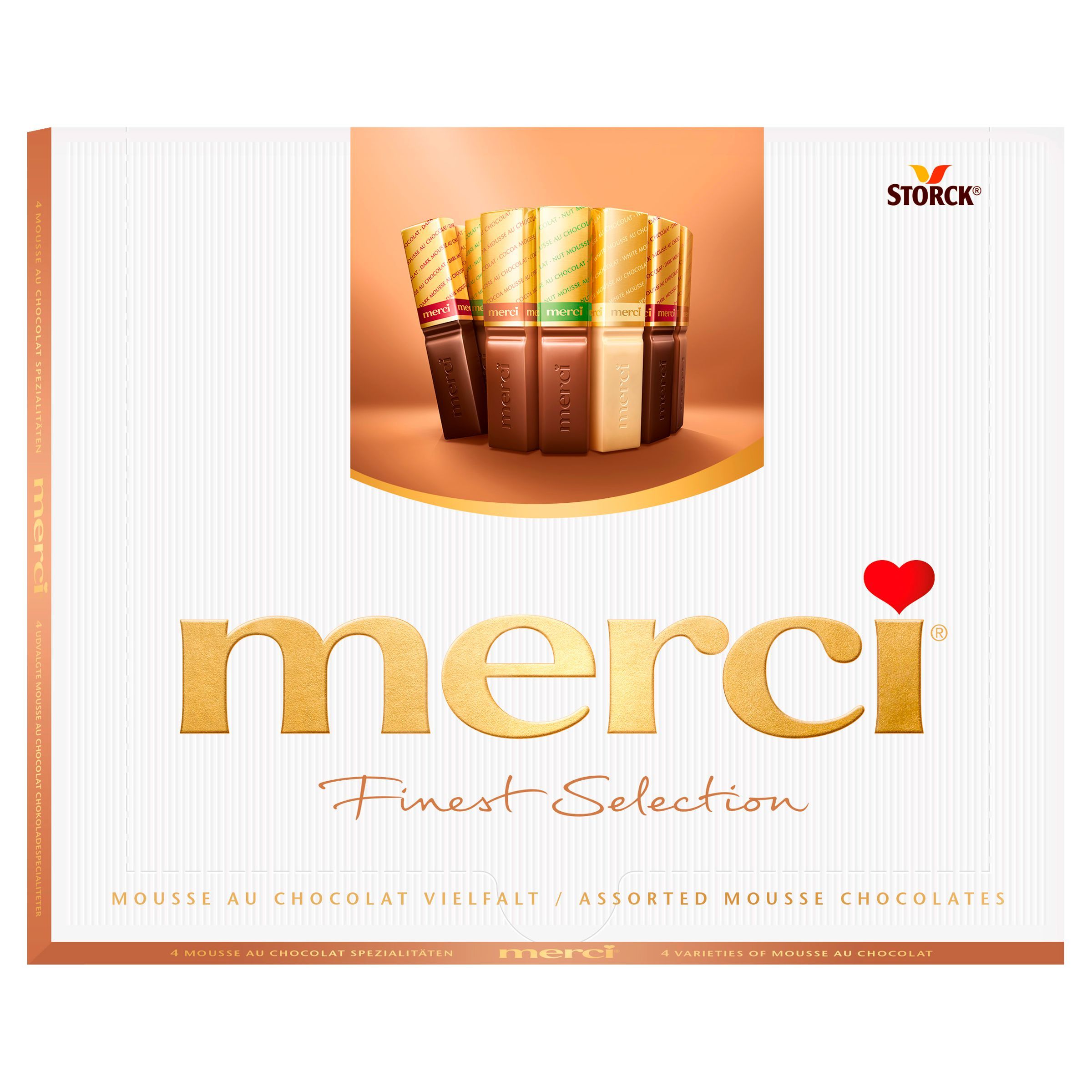 Trvanlivé potraviny - Storck merci Finest Selection Mousse au Chocolat 210g