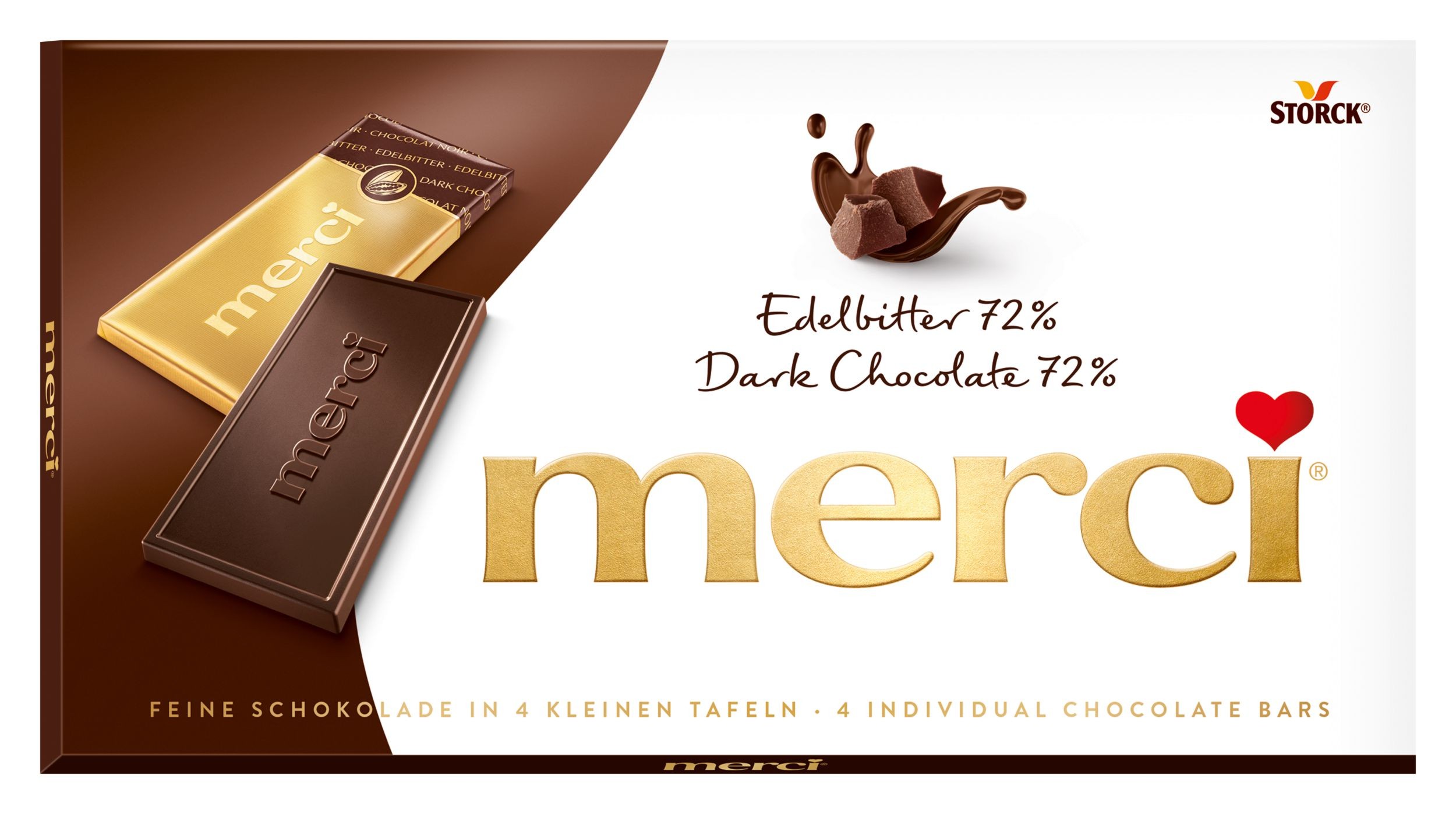 Trvanlivé potraviny - Storck merci Hořká čokoláda 100g
