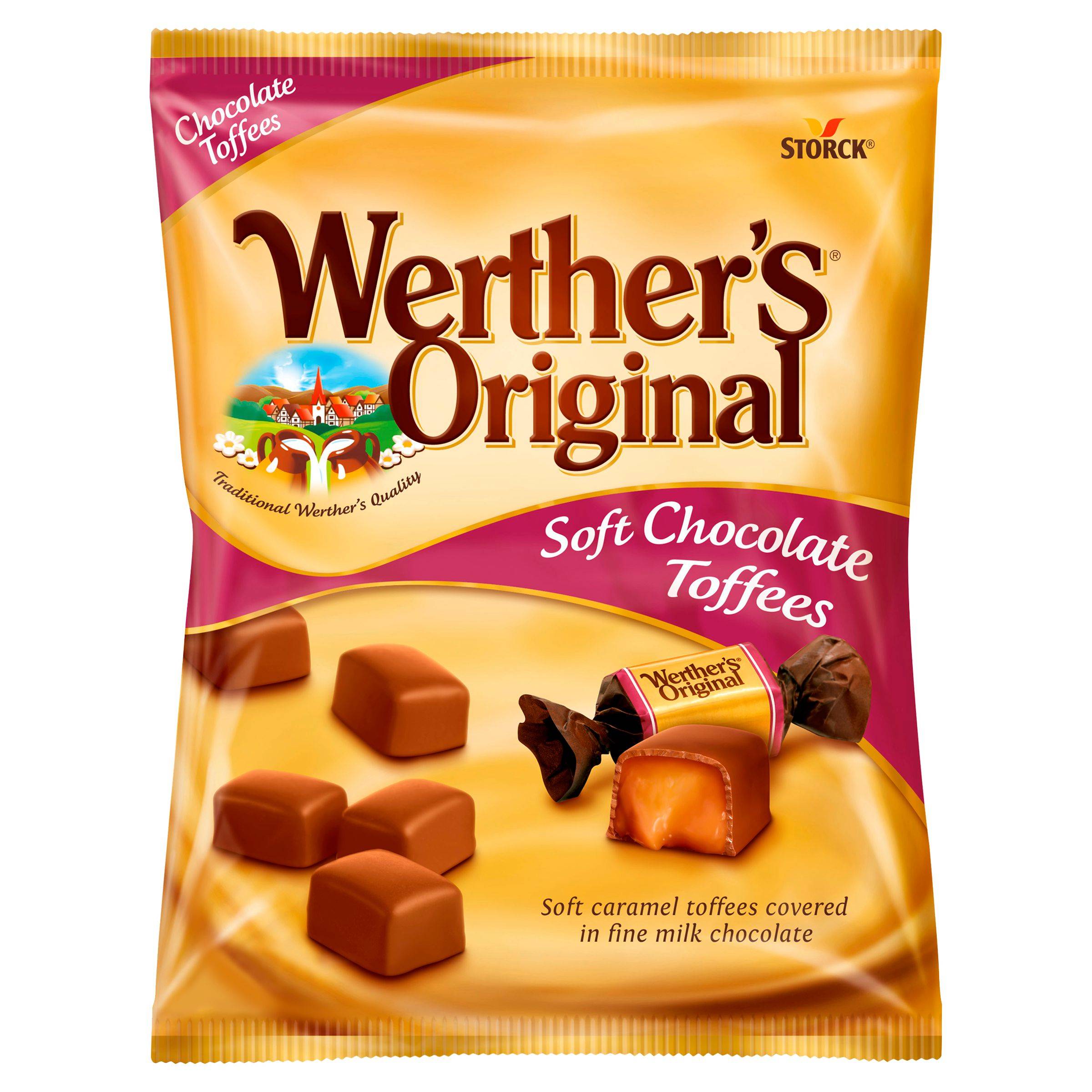Trvanlivé potraviny - Storck Werther's Original Karamely v mléčné čokoládě 70g