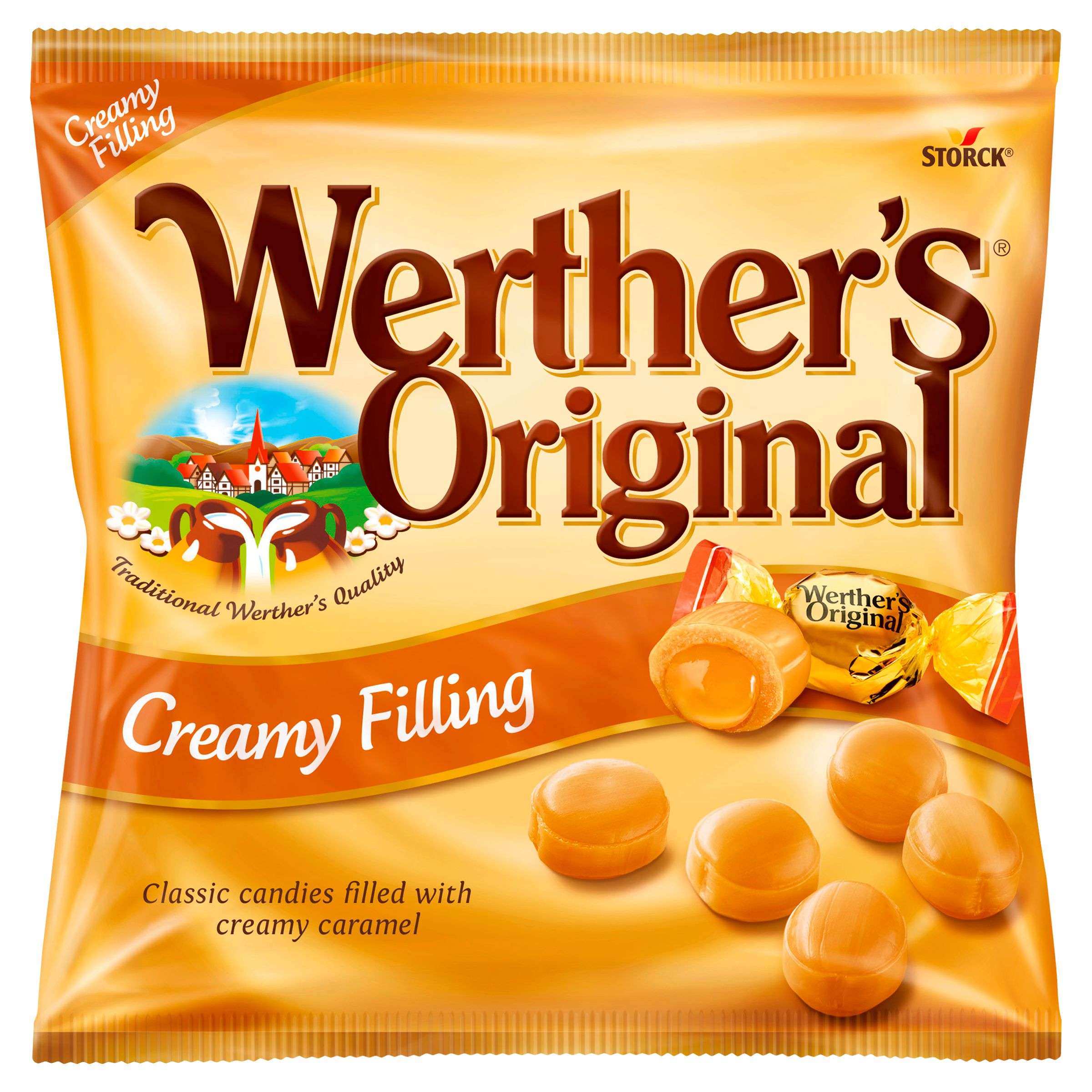 Trvanlivé potraviny - Storck Werther's Original Smetanové furé s karamelovo-krémovou náplní 80g