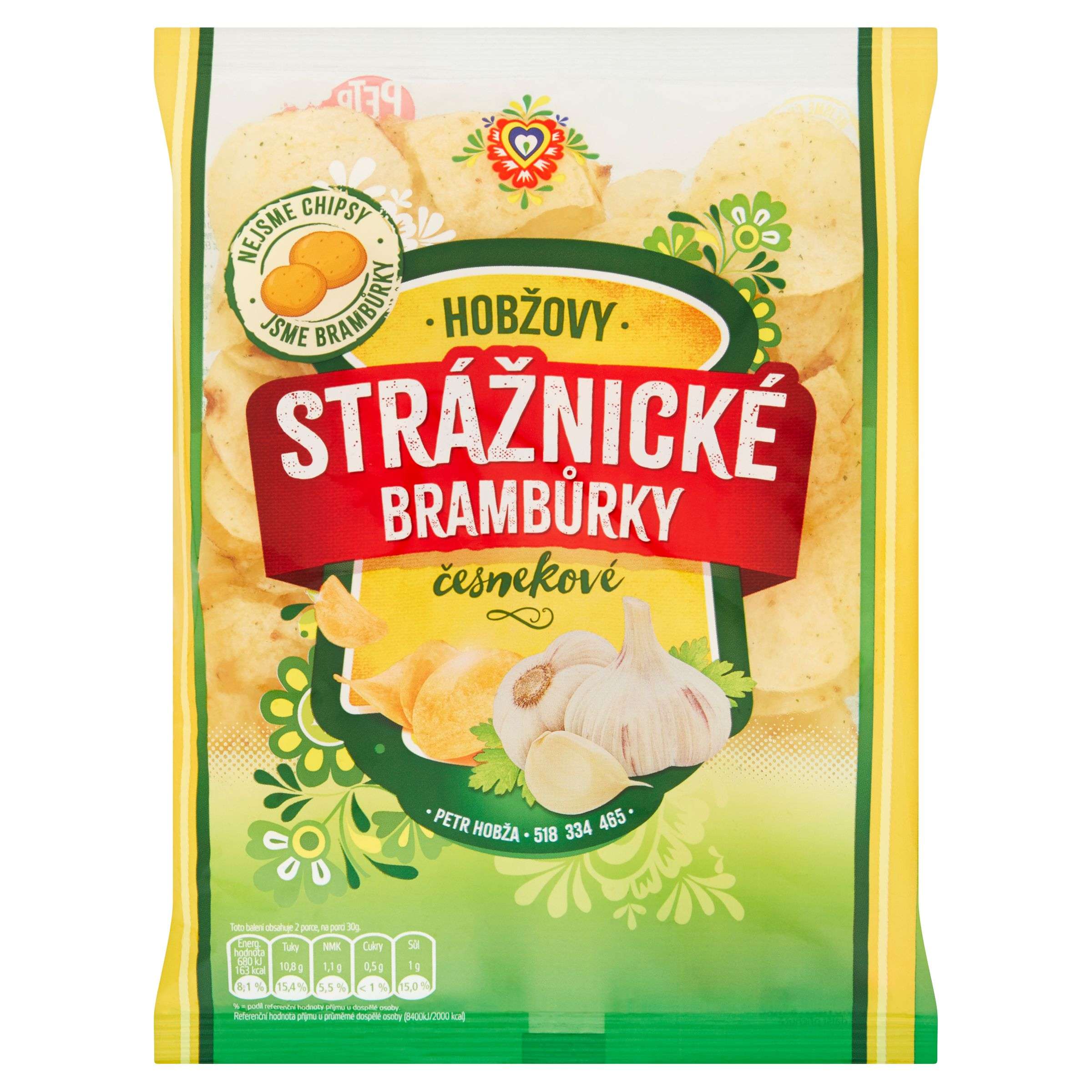 Trvanlivé potraviny - Strážnické Brambůrky Česnekové 60 g