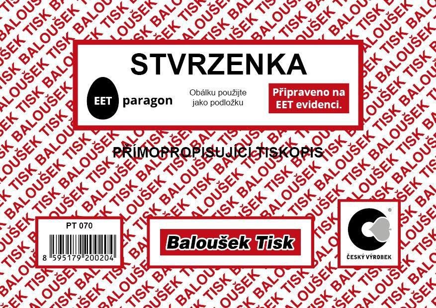 Domácnost a Zahrada - Stvrzenka A6 1 ks