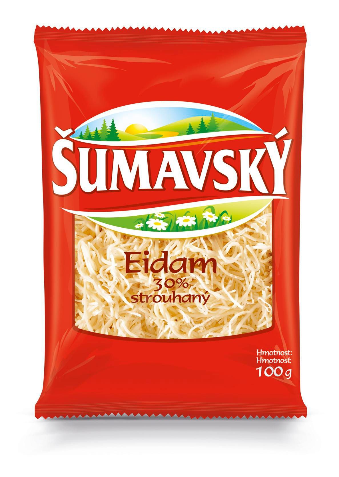 Mléčné a chlazené - Šumavský eidam 30% strouhaný 100 g