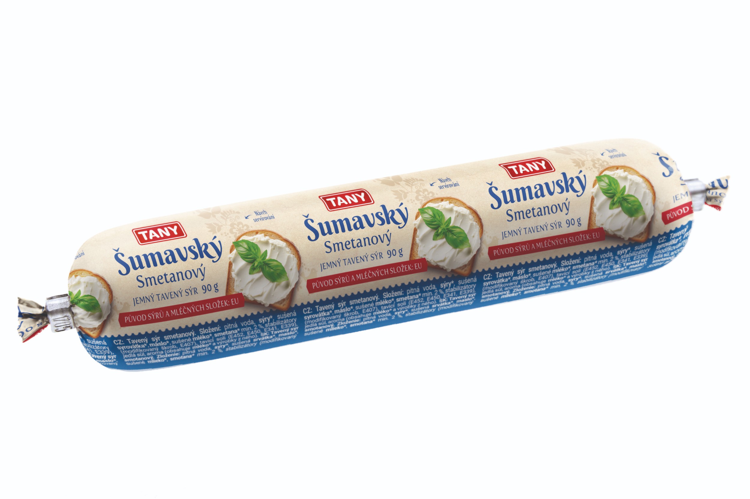 Mléčné a chlazené - Šumavský tavený sýr smetanový 90g