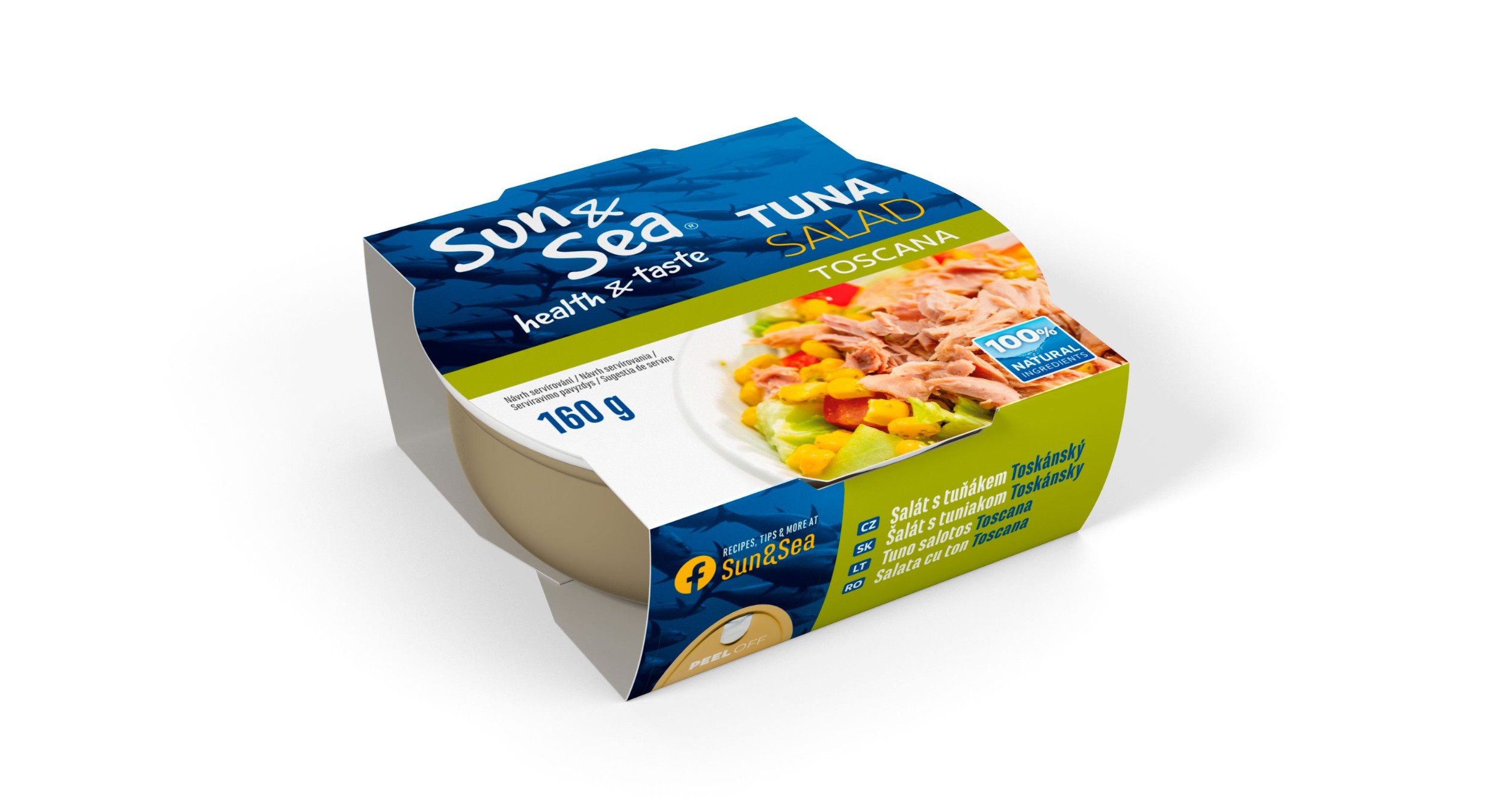 Trvanlivé potraviny - Sun&Sea Salát s tuňákem stylu Toscana 160g