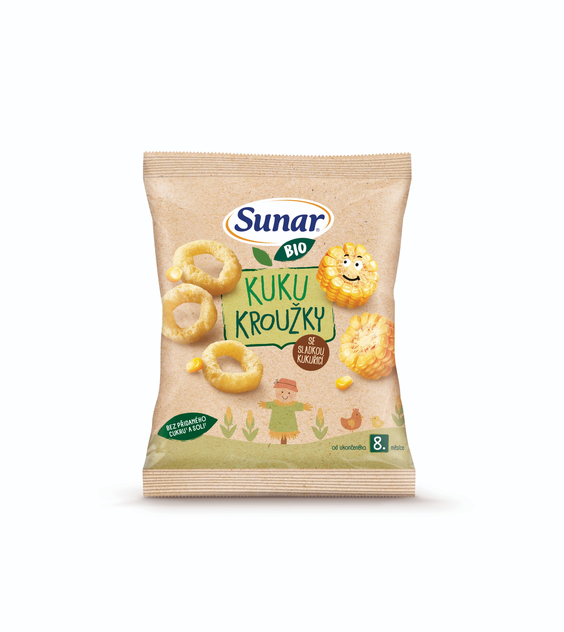 Svět dětí - Sunar BIO dětské křupky Kuku kroužky 9m+, 20g