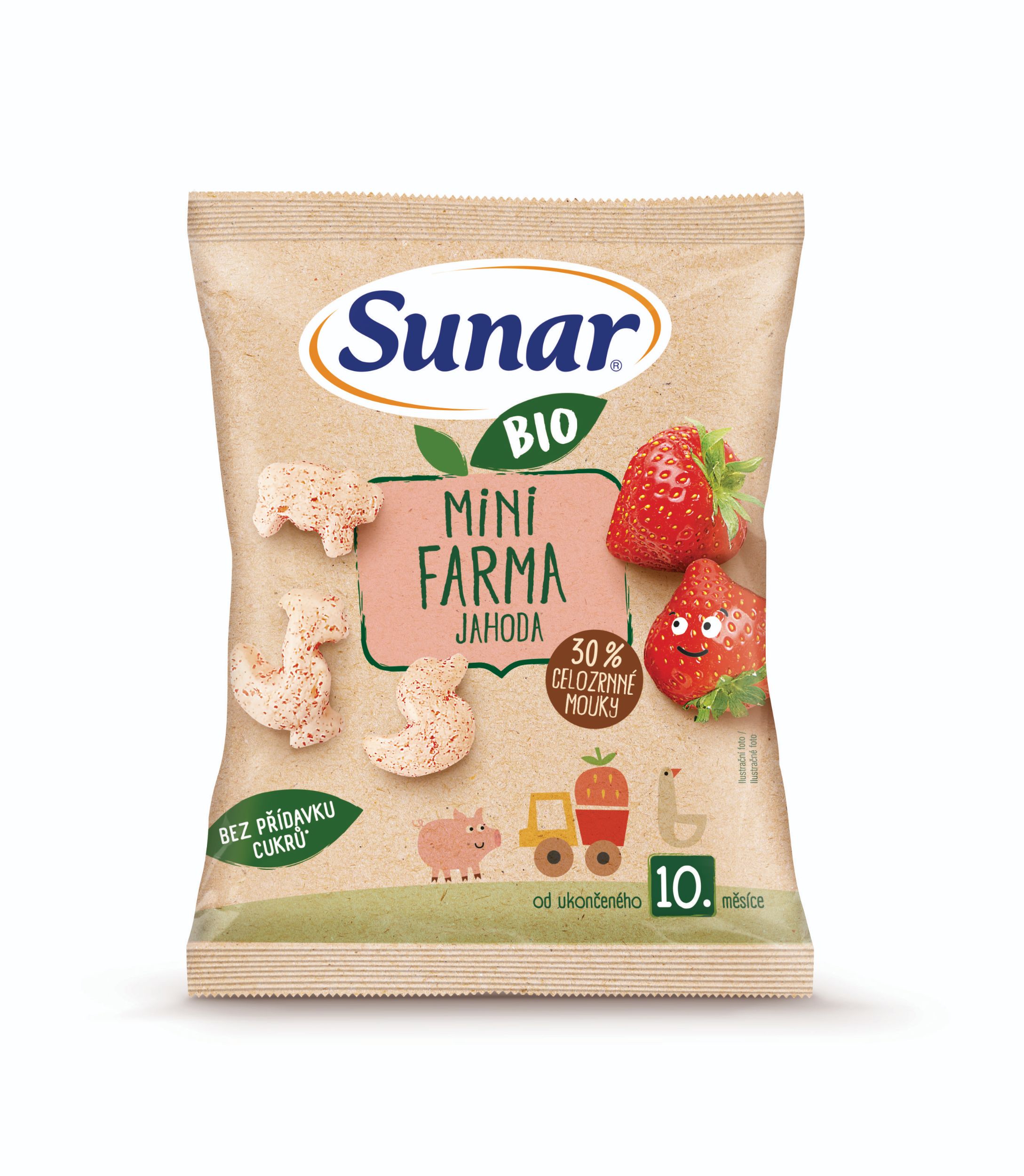 Svět dětí - Sunar BIO Křupky mini farma jahoda 18 g
