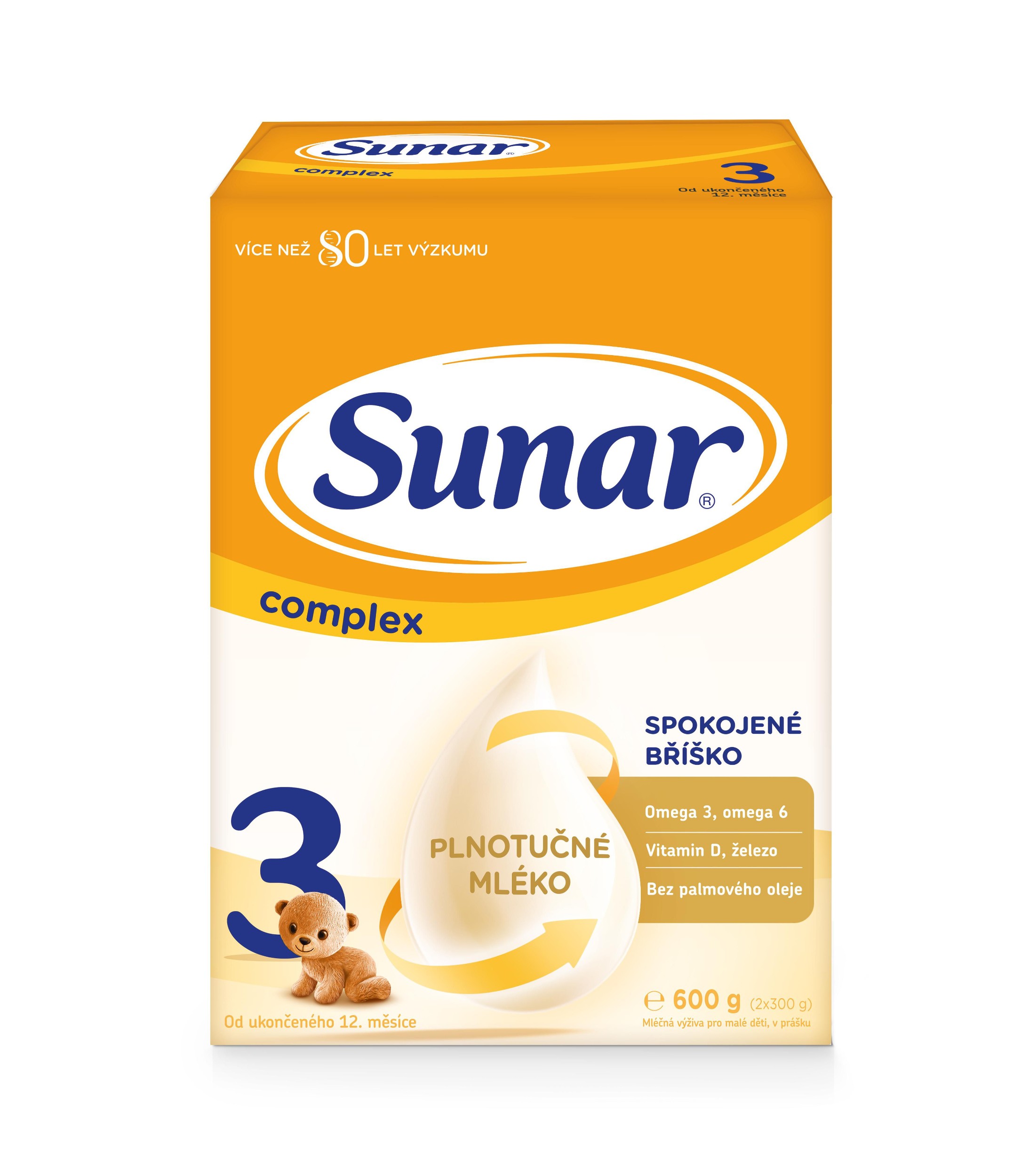 Svět dětí - Sunar Complex 3 batolecí mléko 600 g
