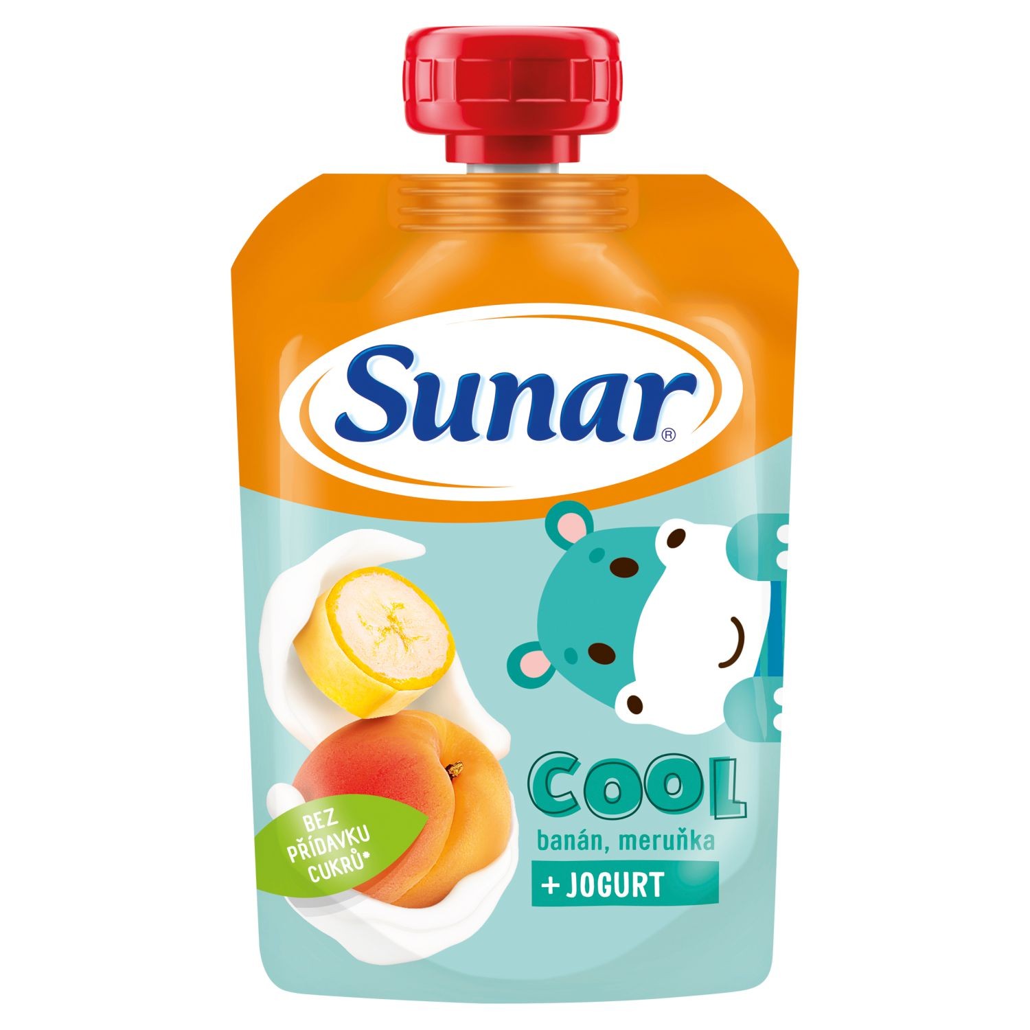 Svět dětí - Sunar Cool ovocná kapsička banán, meruňka, jogurt 12m+ 110 g