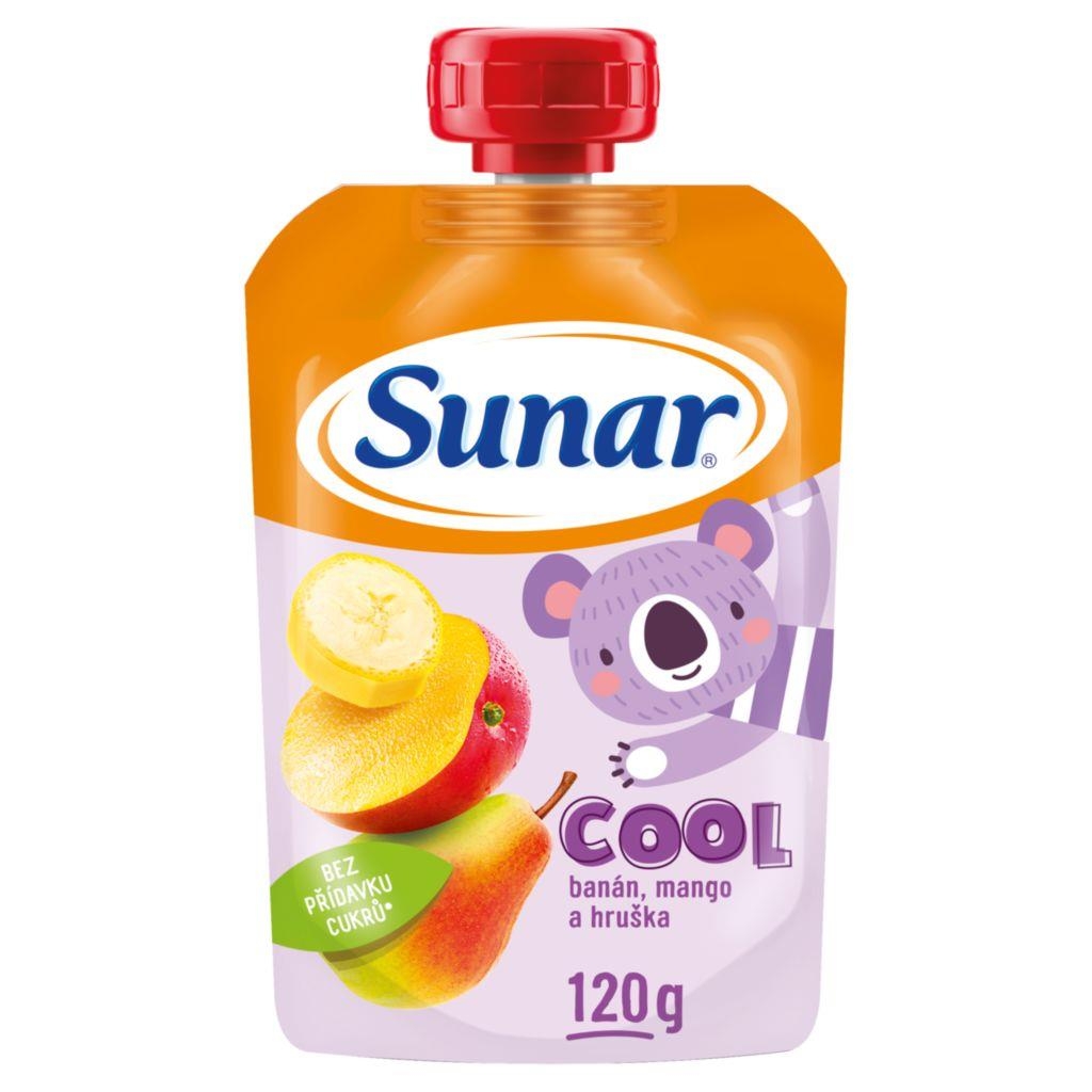 Svět dětí - Sunar Cool ovocná kapsička hruška, banán, mango 12m+ 120 g