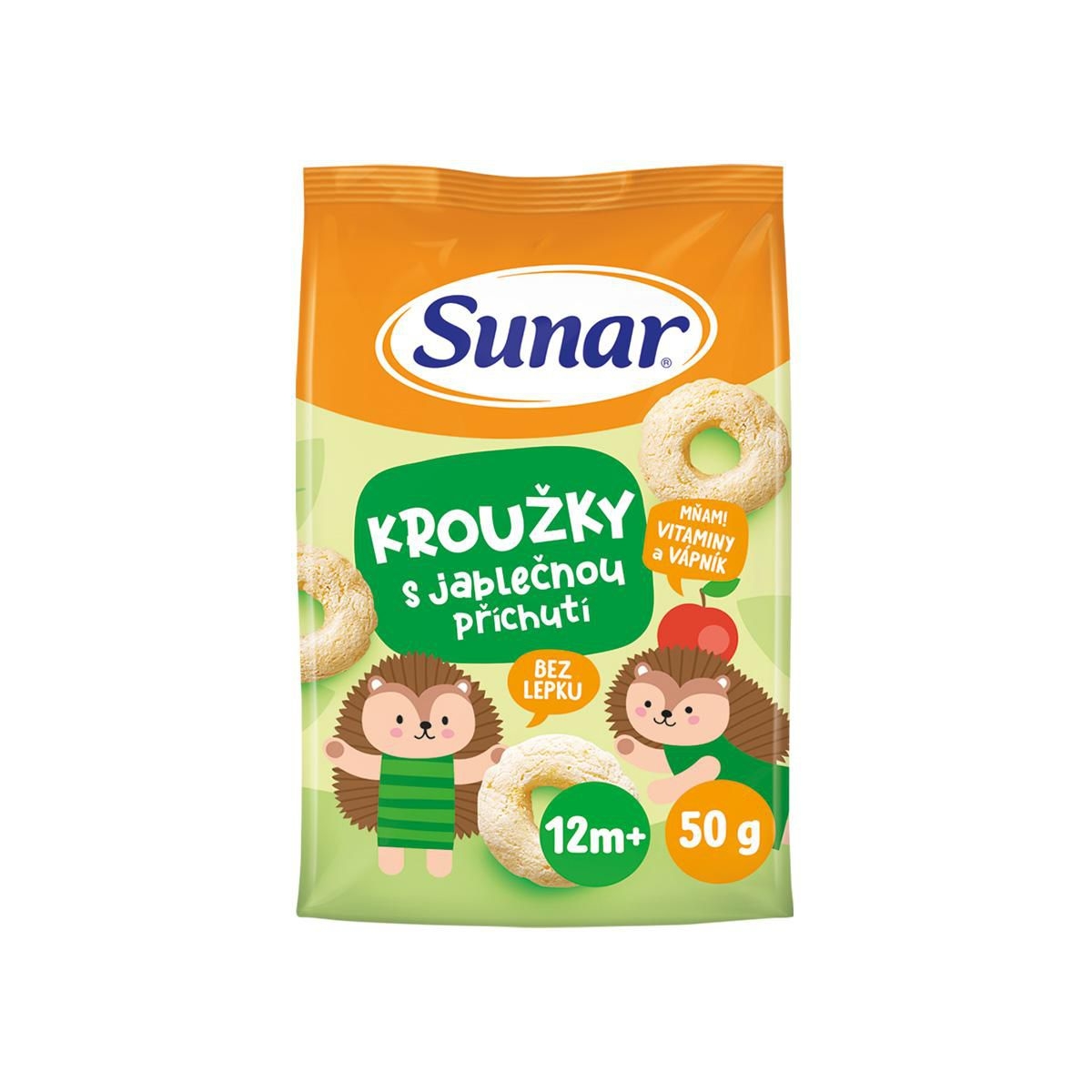 Svět dětí - Sunar Dětské křupky Jablečné kroužky 12m+, 50 g