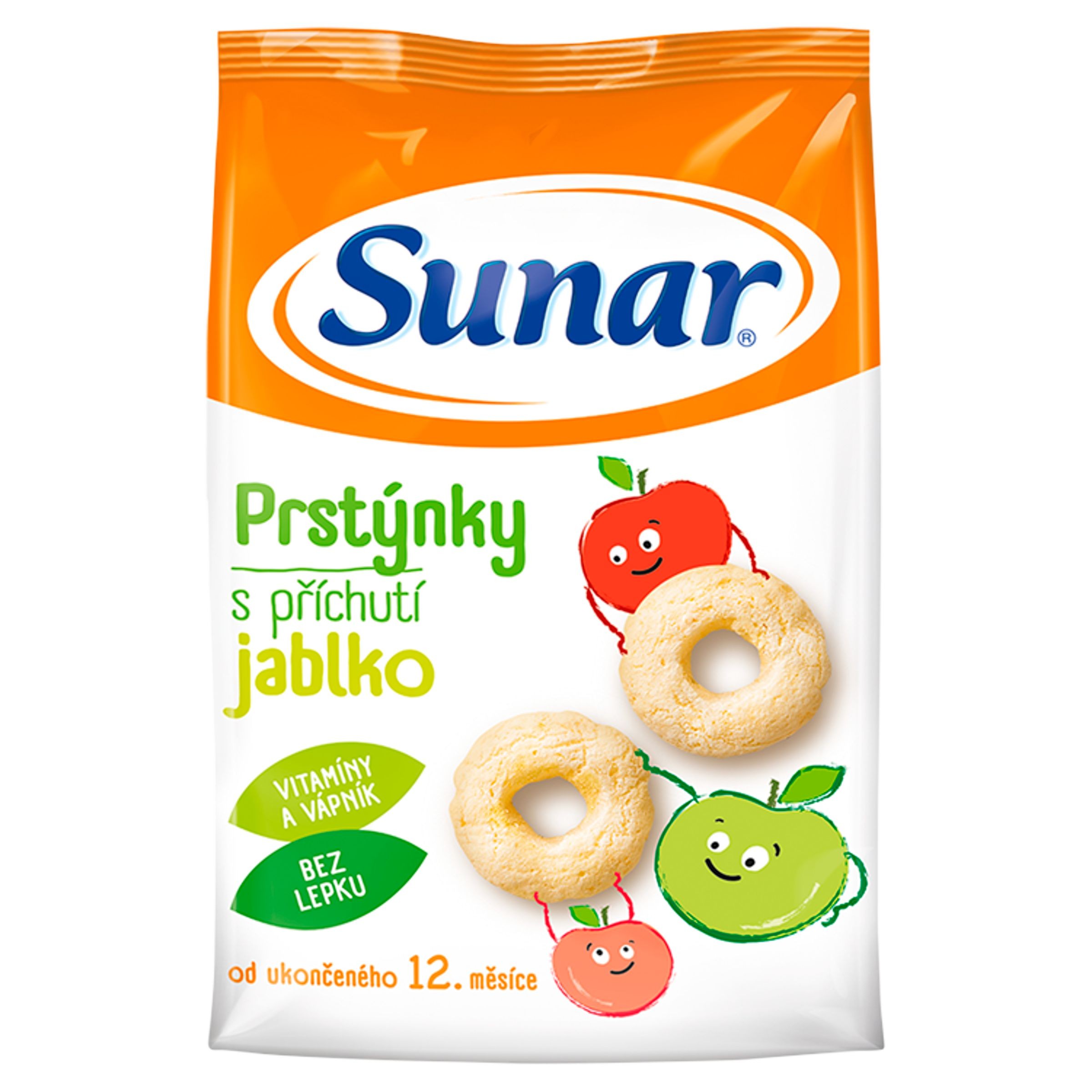Svět dětí - Sunar Dětské křupky Jablečné kroužky 12m+, 50 g