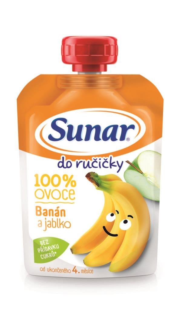 Svět dětí - Sunar Do ručičky ovocná kapsička banán 4m+ 100 g