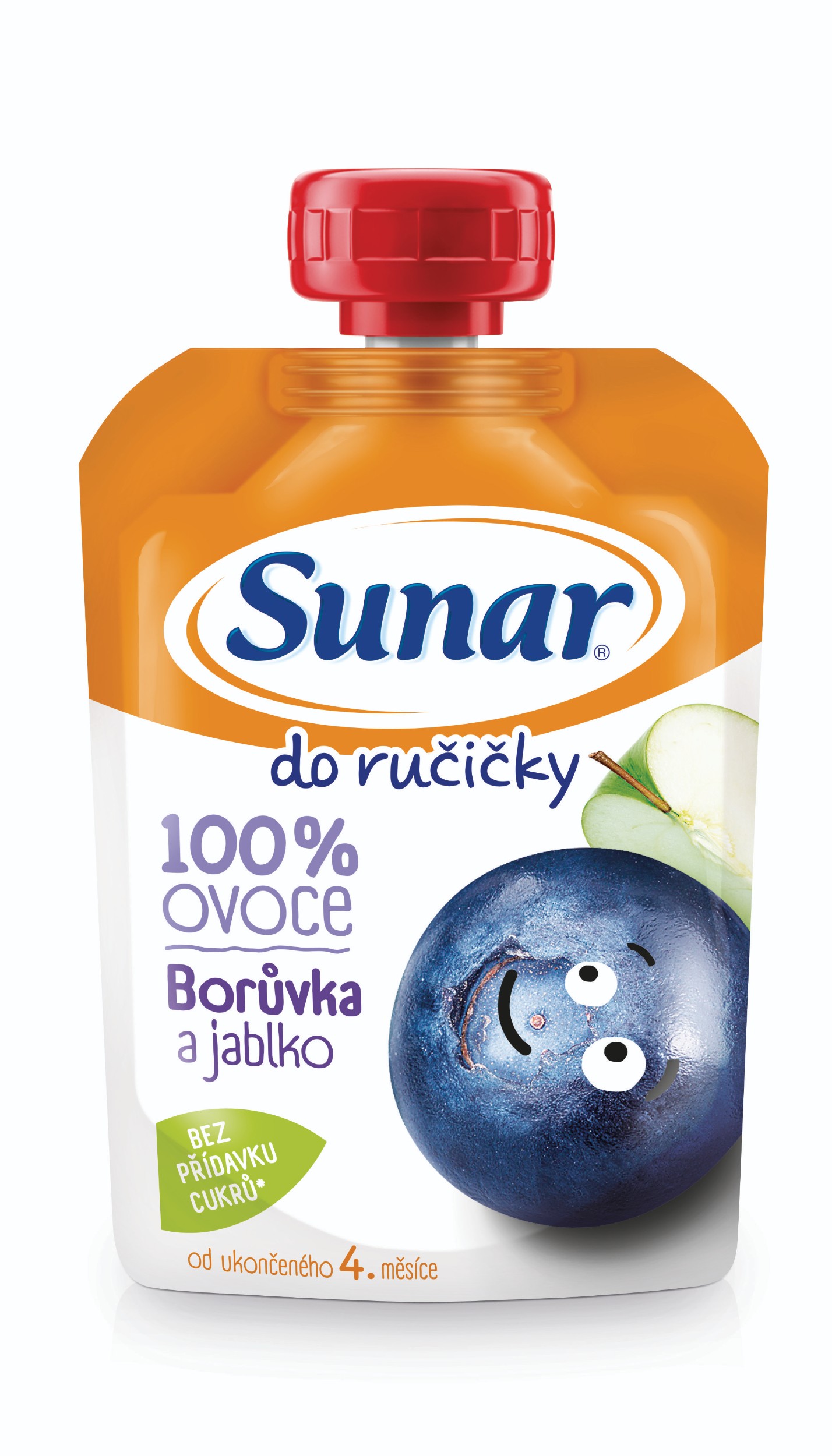 Svět dětí - Sunar Do ručičky ovocná kapsička borůvka 4m+ 100 g