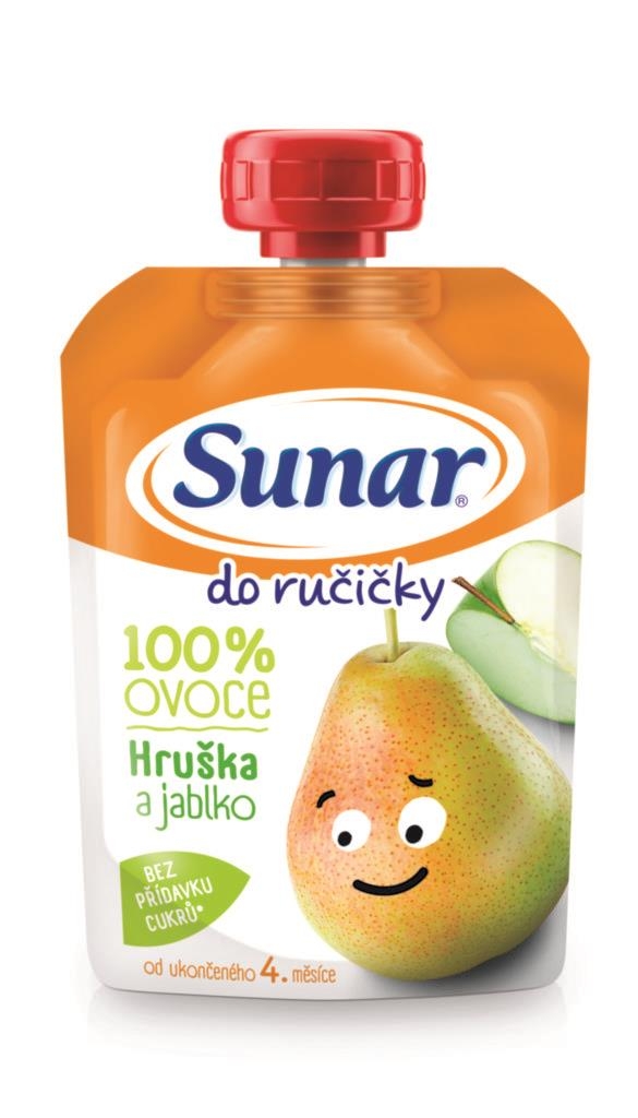 Svět dětí - Sunar Do ručičky ovocná kapsička hruška 4m+ 100 g