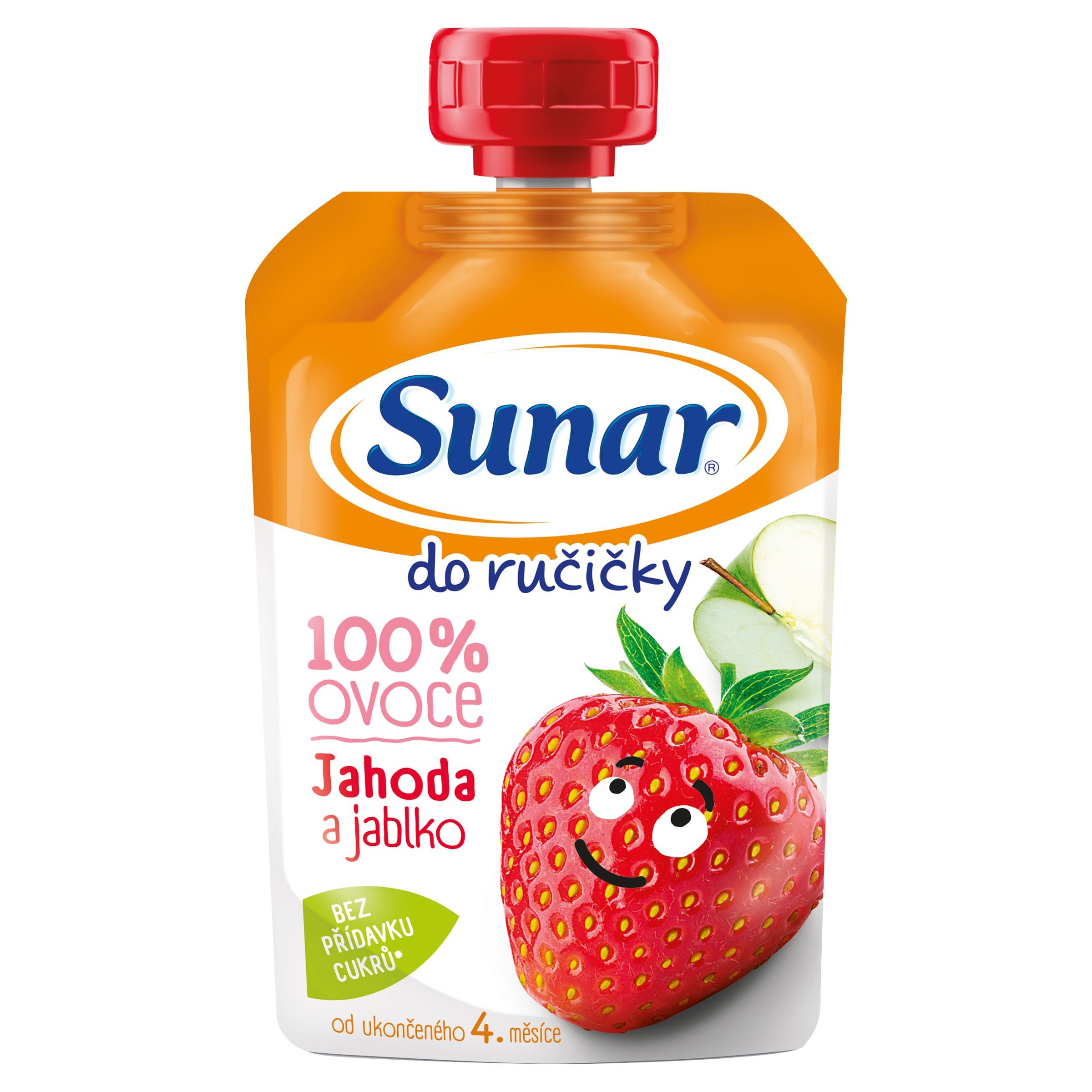 Svět dětí - Sunar Do ručičky ovocná kapsička jahoda 4m+ 100 g