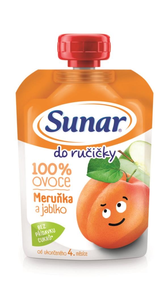 Svět dětí - Sunar Do ručičky ovocná kapsička meruňka 4m+ 100 g