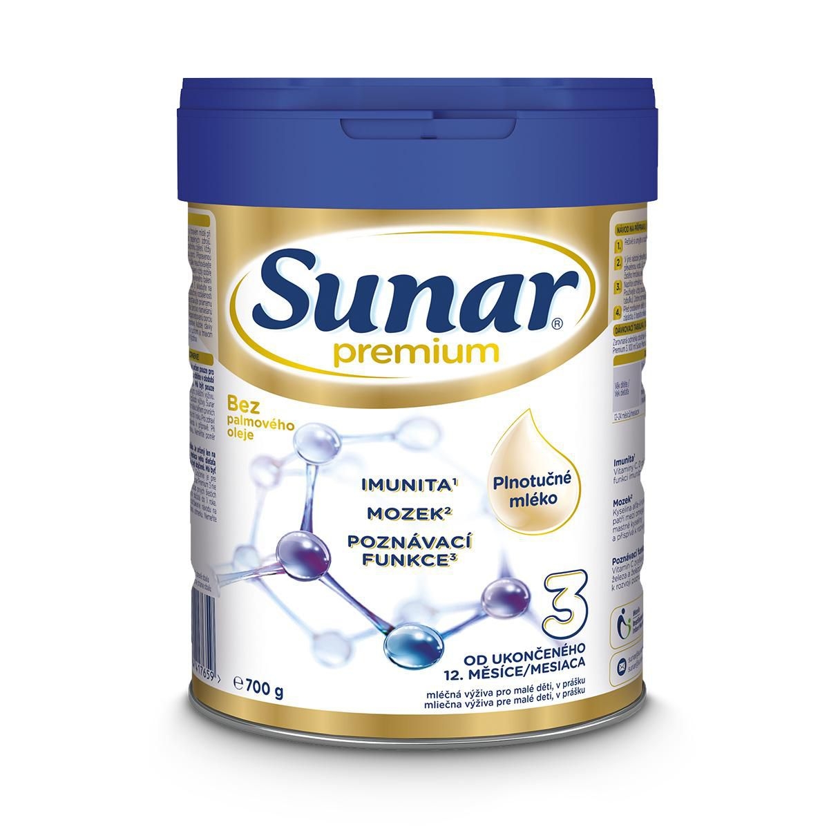 Svět dětí - Sunar Premium 3 batolecí mléko 700 g