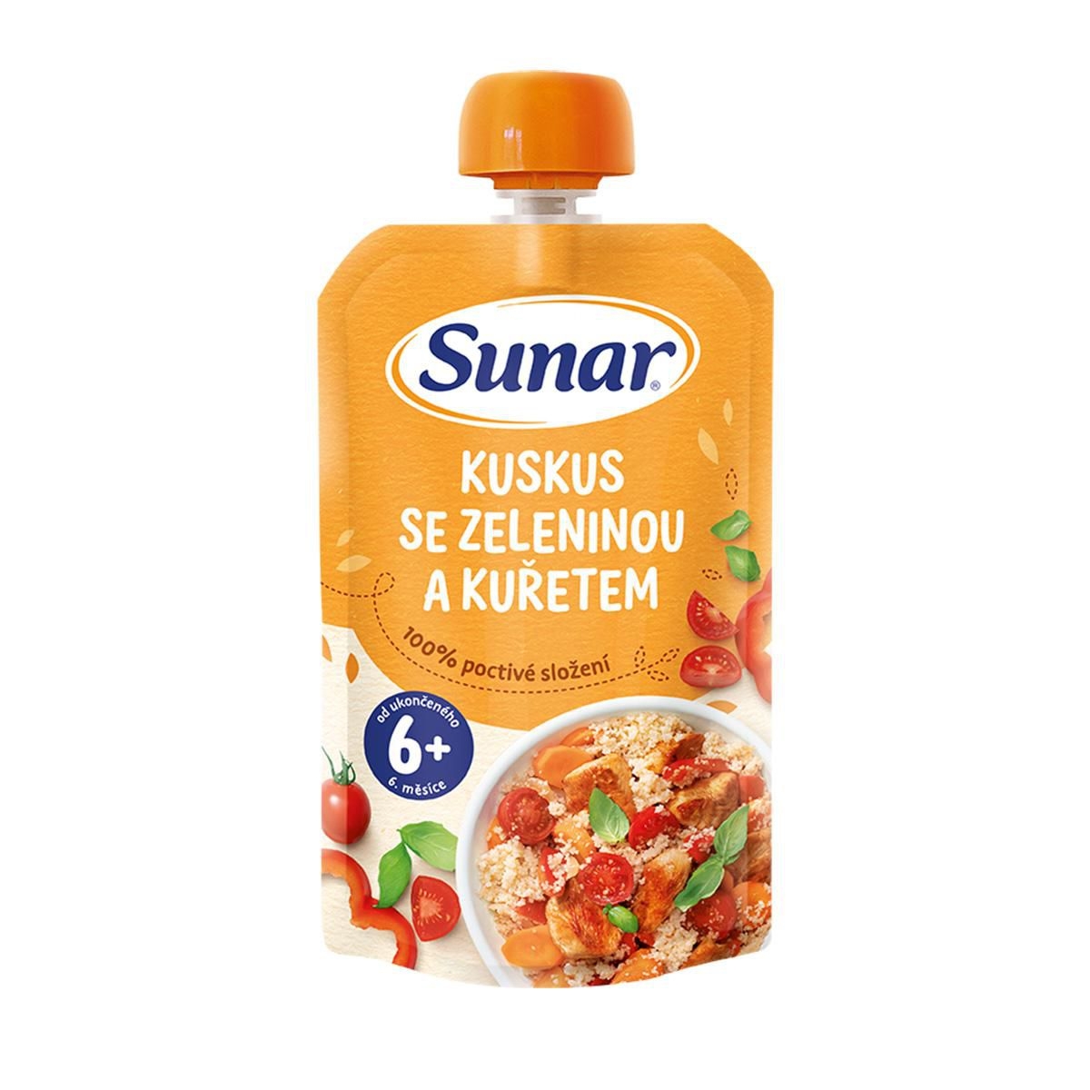Svět dětí - Sunar Příkrm kuskus s kuřecím masem a zeleninou 6m+ 120 g
