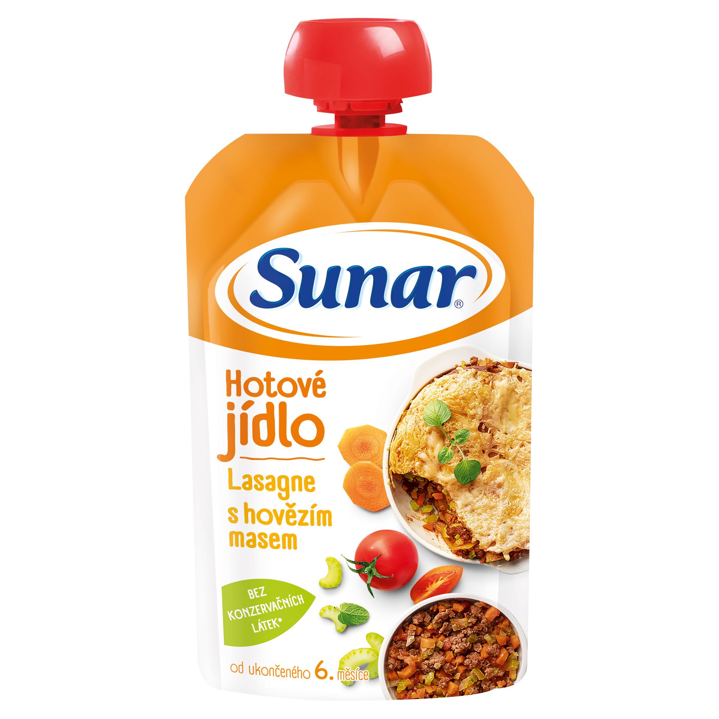 Svět dětí - Sunar Příkrm lasagne s hovězím masem 6m+ 120 g