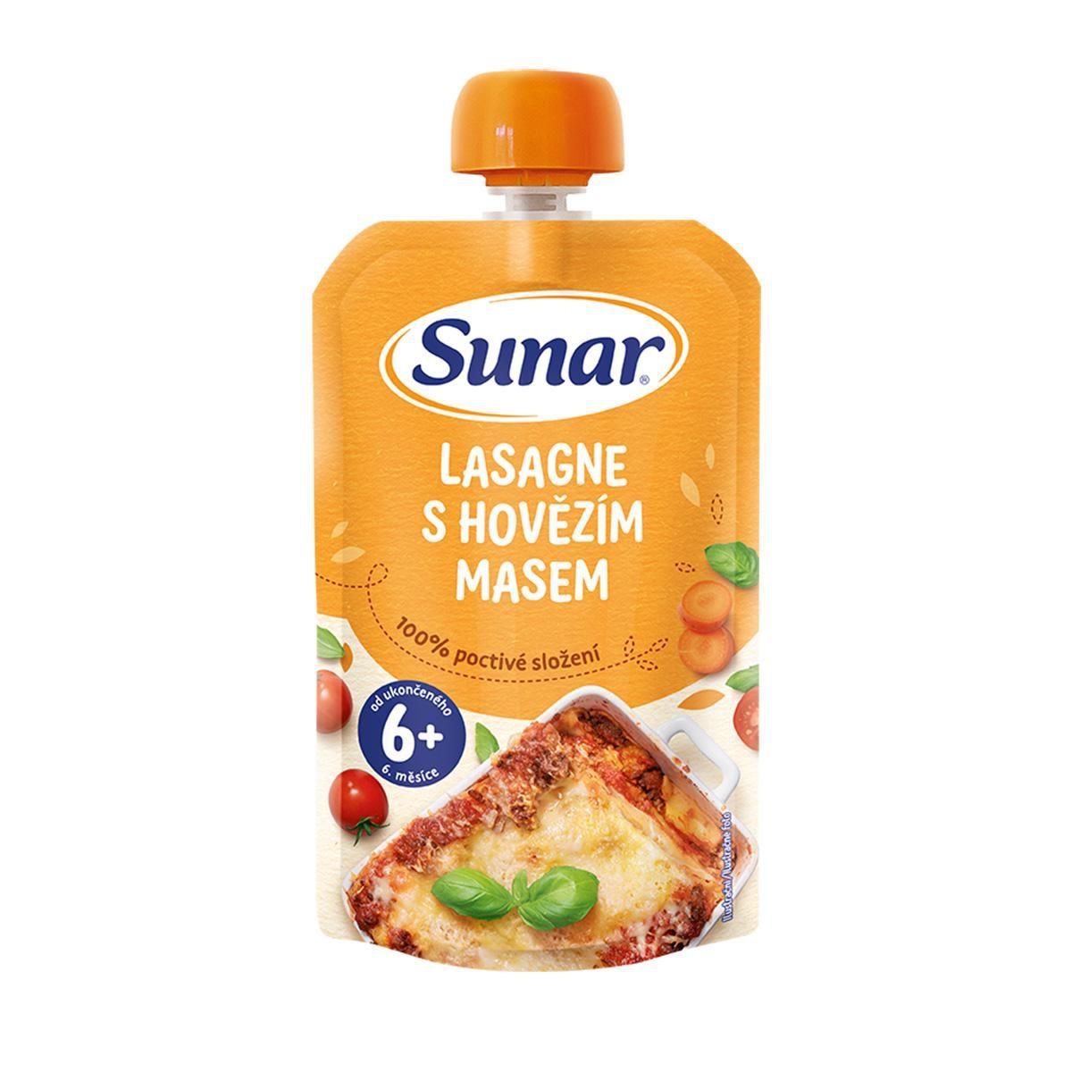 Svět dětí - Sunar Příkrm lasagne s hovězím masem 6m+ 120 g