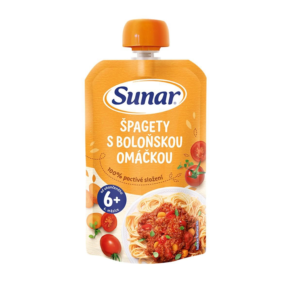 Svět dětí - Sunar Příkrm špagety s boloňskou omáčkou 6m+ 120 g