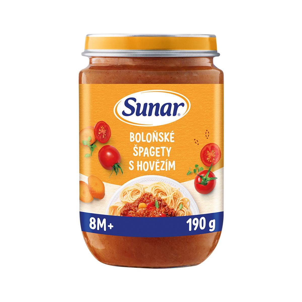 Svět dětí - Sunar Příkrm špagety s boloňskou omáčkou 8m+, 190g