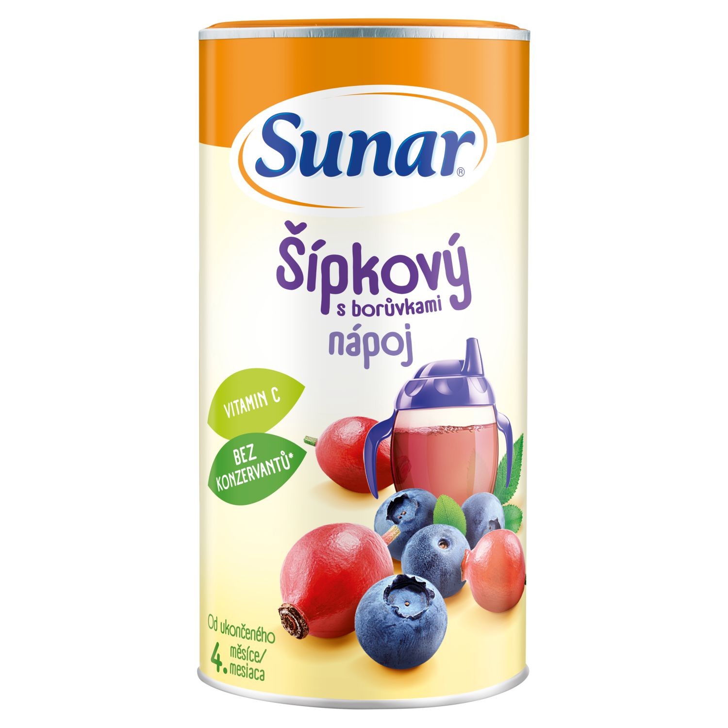 Svět dětí - Sunar rozpustný nápoj šípkový s borůvkami 200 g