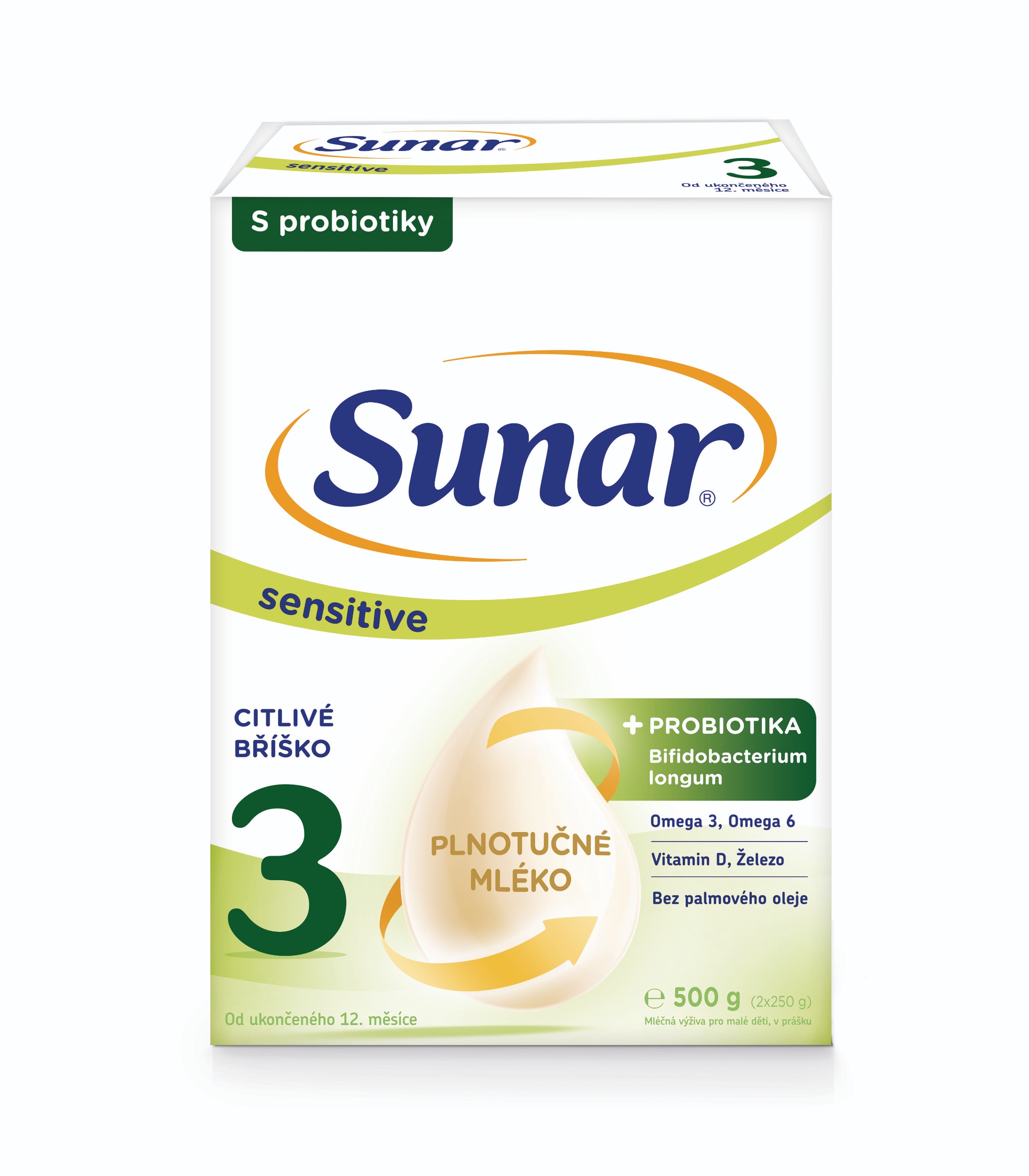 Svět dětí - Sunar Sensitive 3, batolecí mléko 500 g