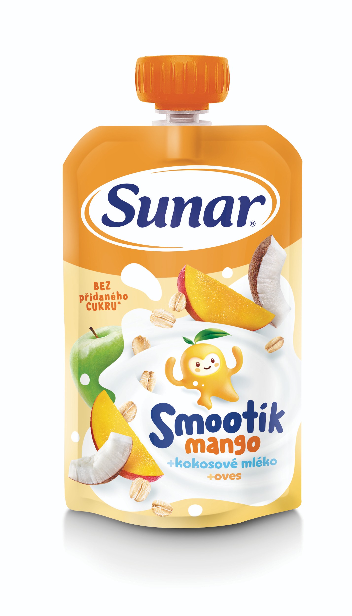 Svět dětí - Sunar Smootík dětská kapsička mango, kokosové mléko, ovesné vločky 12m+, 120 g
