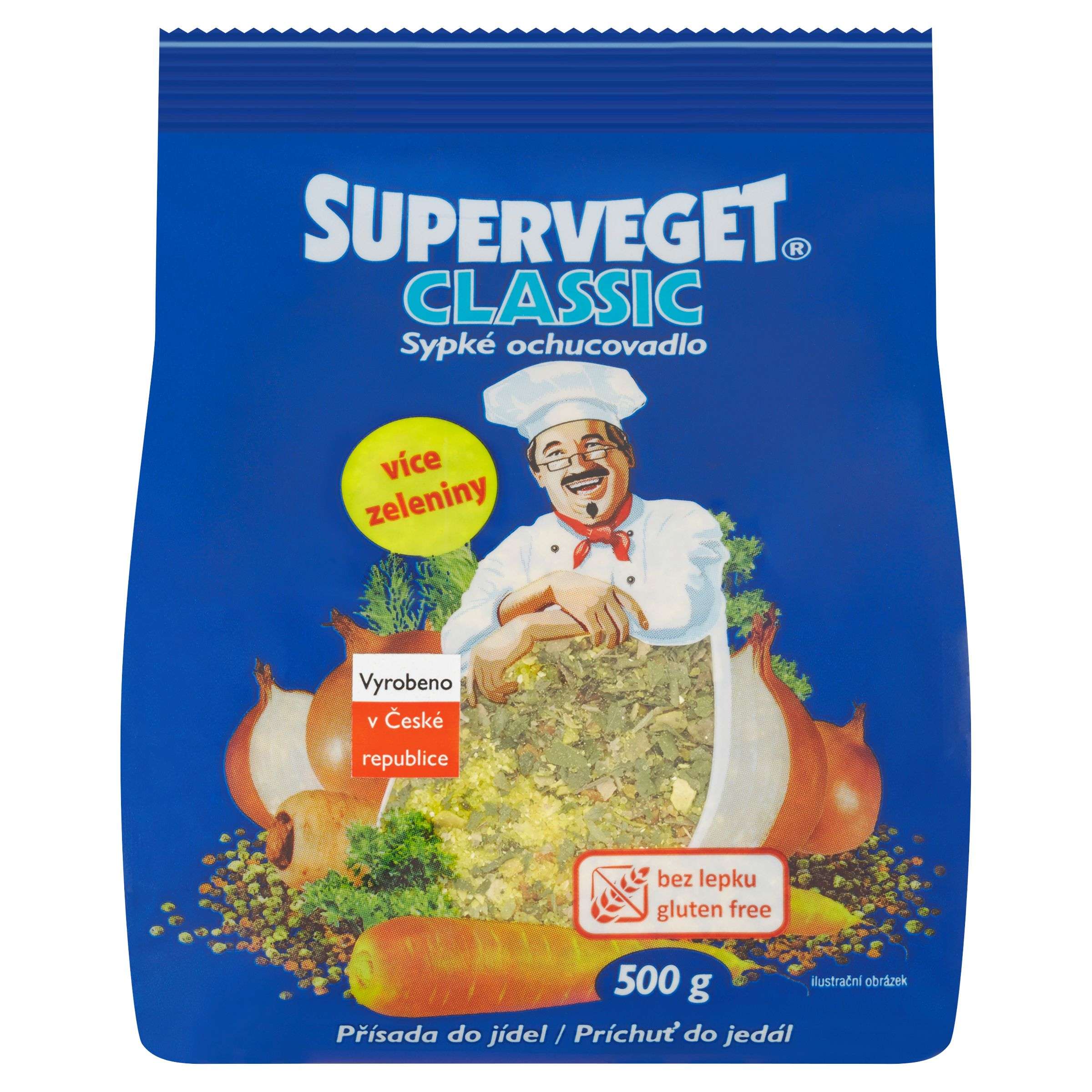 Trvanlivé potraviny - Superveget Classic sypké ochucovadlo 500 g