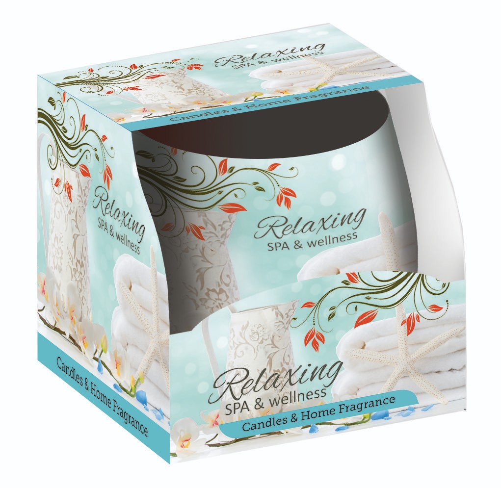 Domácnost a Zahrada - Svíčka vonná ve skle relaxing spa & wellness, 100g