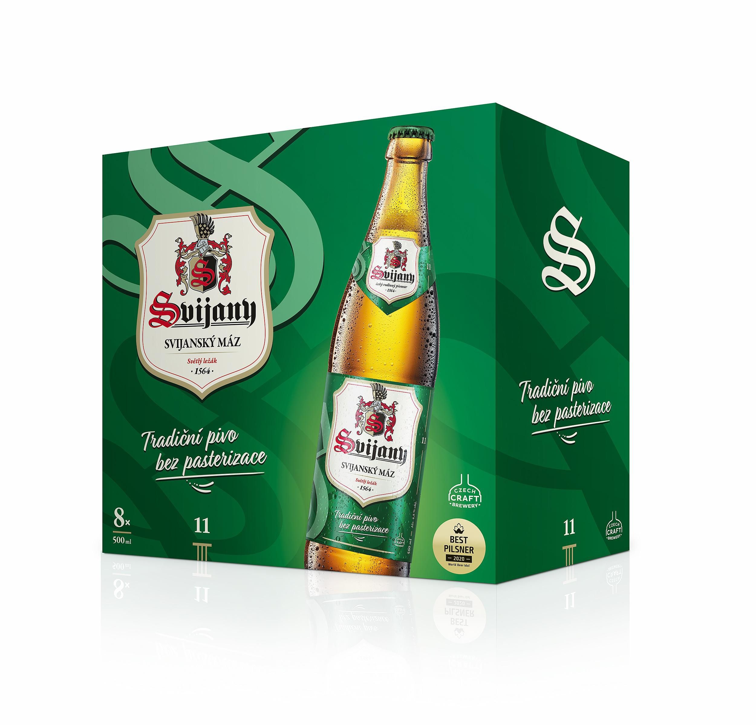 Nápoje - Svijany Svijanský Máz pivo světlý ležák pivo multipack 8x0,5 l