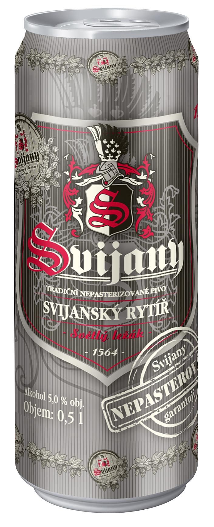 Nápoje - Svijany Svijanský Rytíř 12° světlý ležák pivo 0,5 l