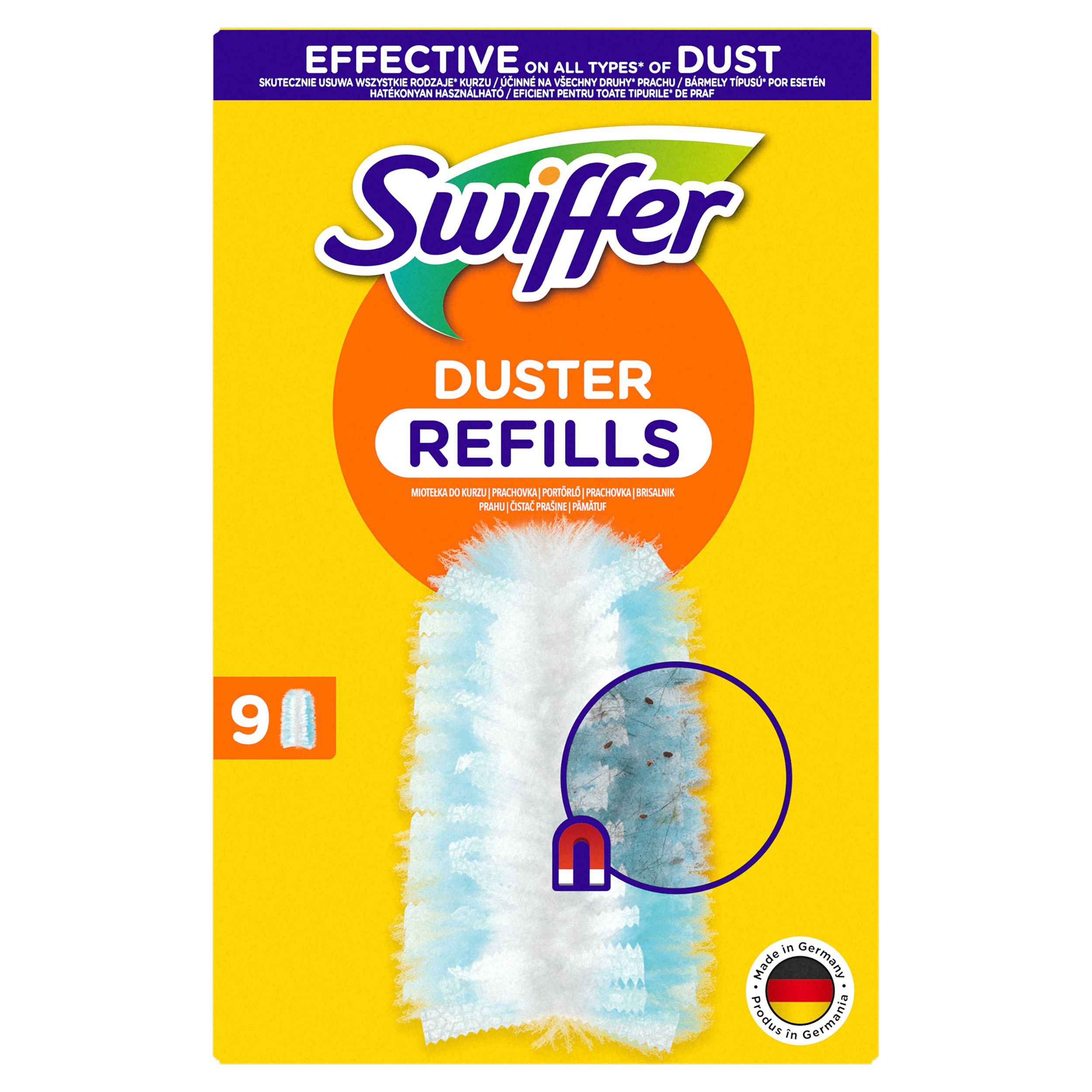 Drogerie a kosmetika - Swiffer Prachovky Suché Náhradní náplň 9kusů