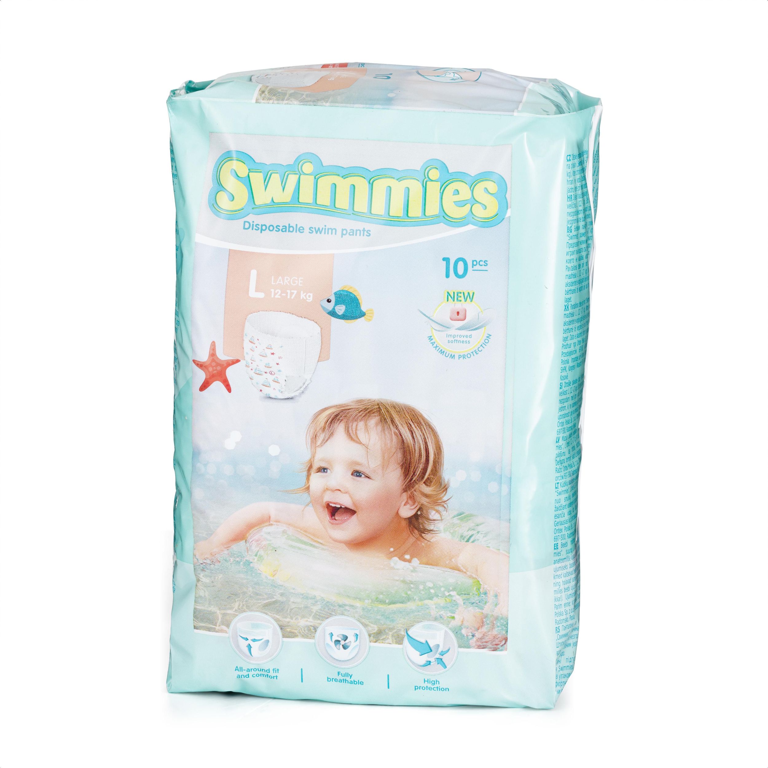 Svět dětí - Swimmies plenky L 12-17, 10 ks