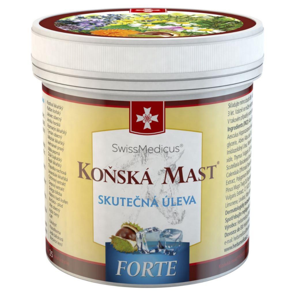Drogerie a kosmetika - SwissMedicus Koňská mast forte chladivá 250 ml