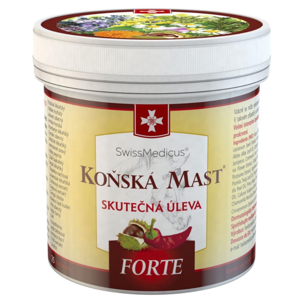 Drogerie a kosmetika - SwissMedicus Koňská mast forte hřejivá 250 ml